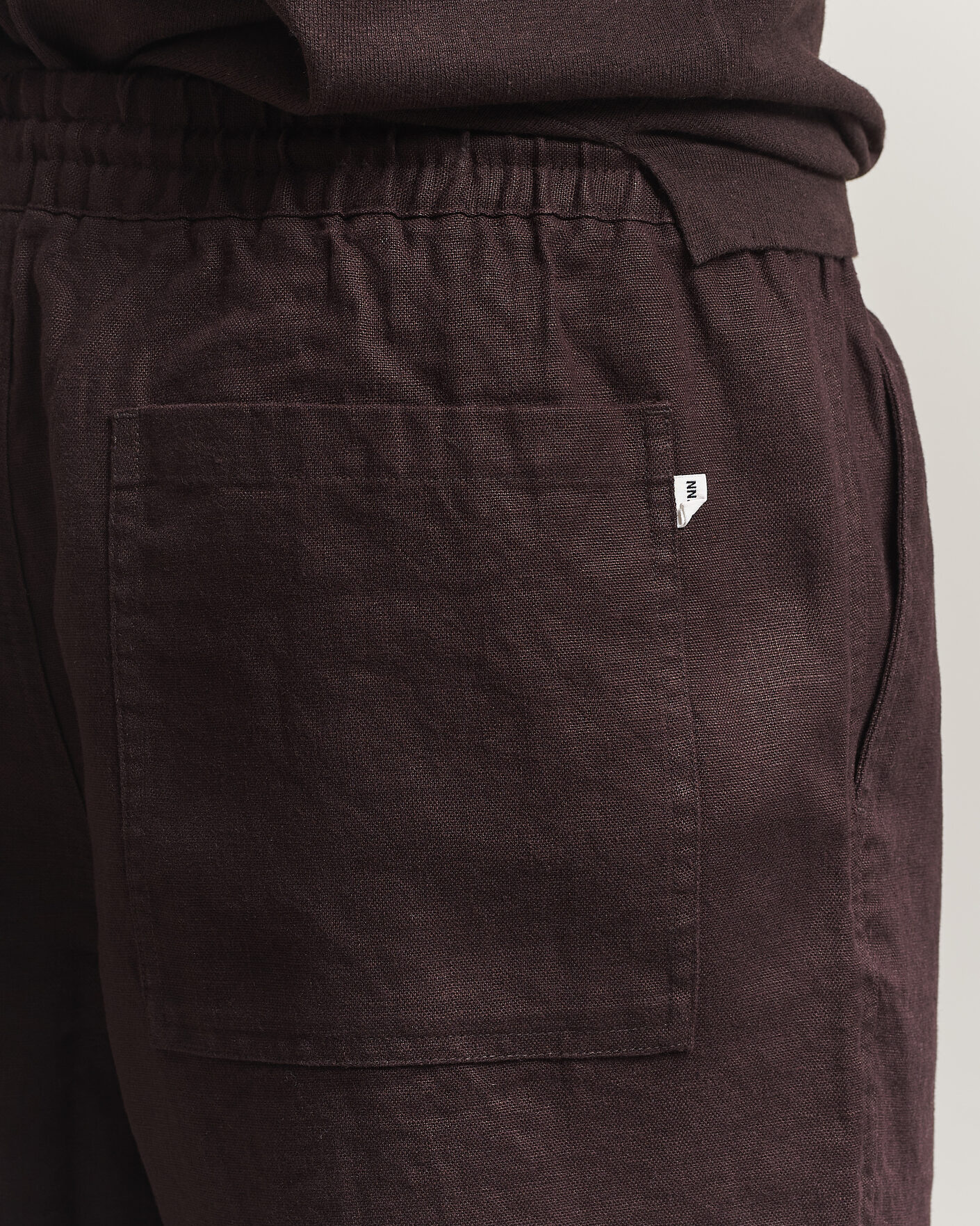 Mies | Shortsit | NN07 | Gregor Linen Drawstring Shorts Dusky Port