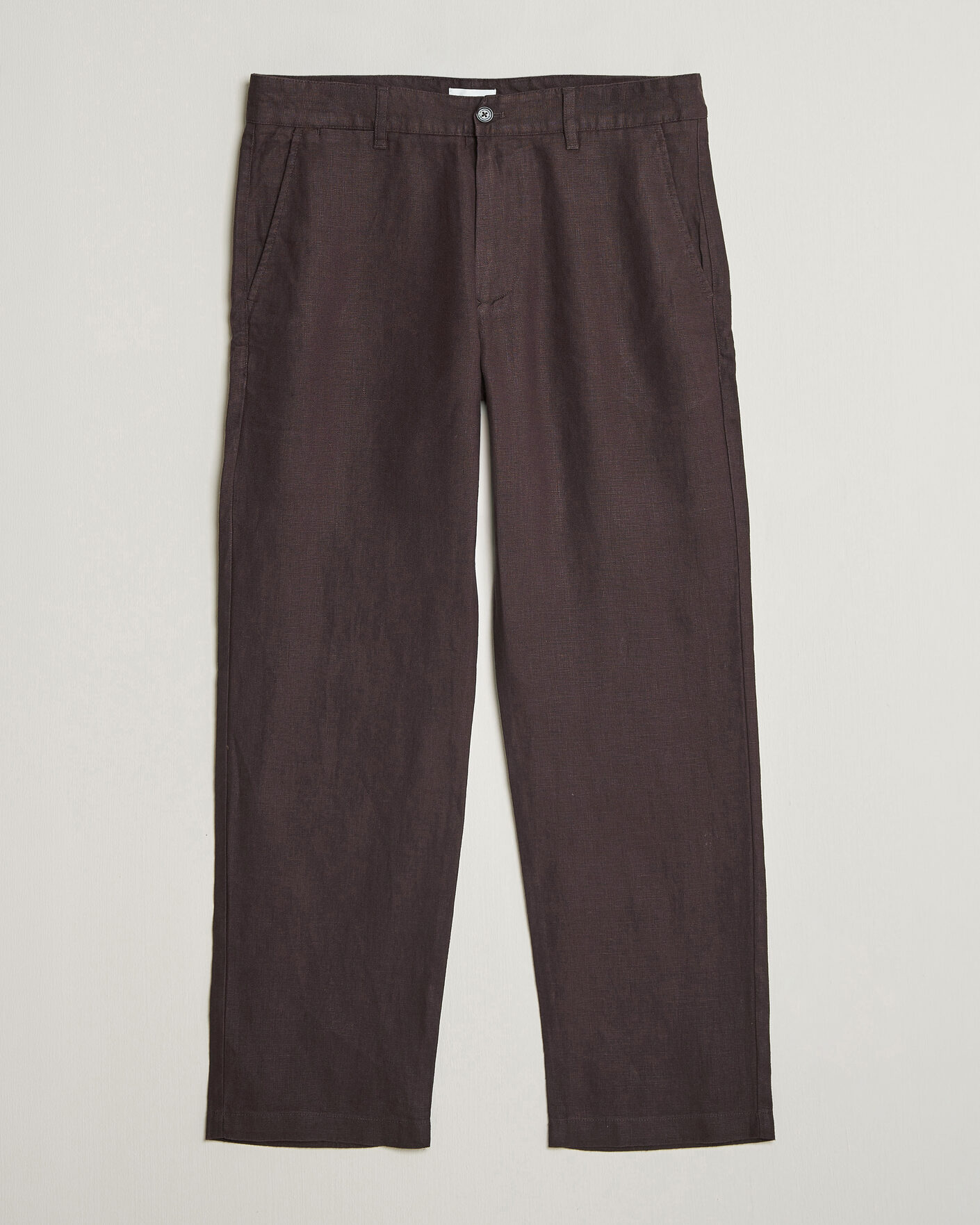 Mies | Housut | NN07 | Aden Regular Fit Linen Trousers Dusky Port