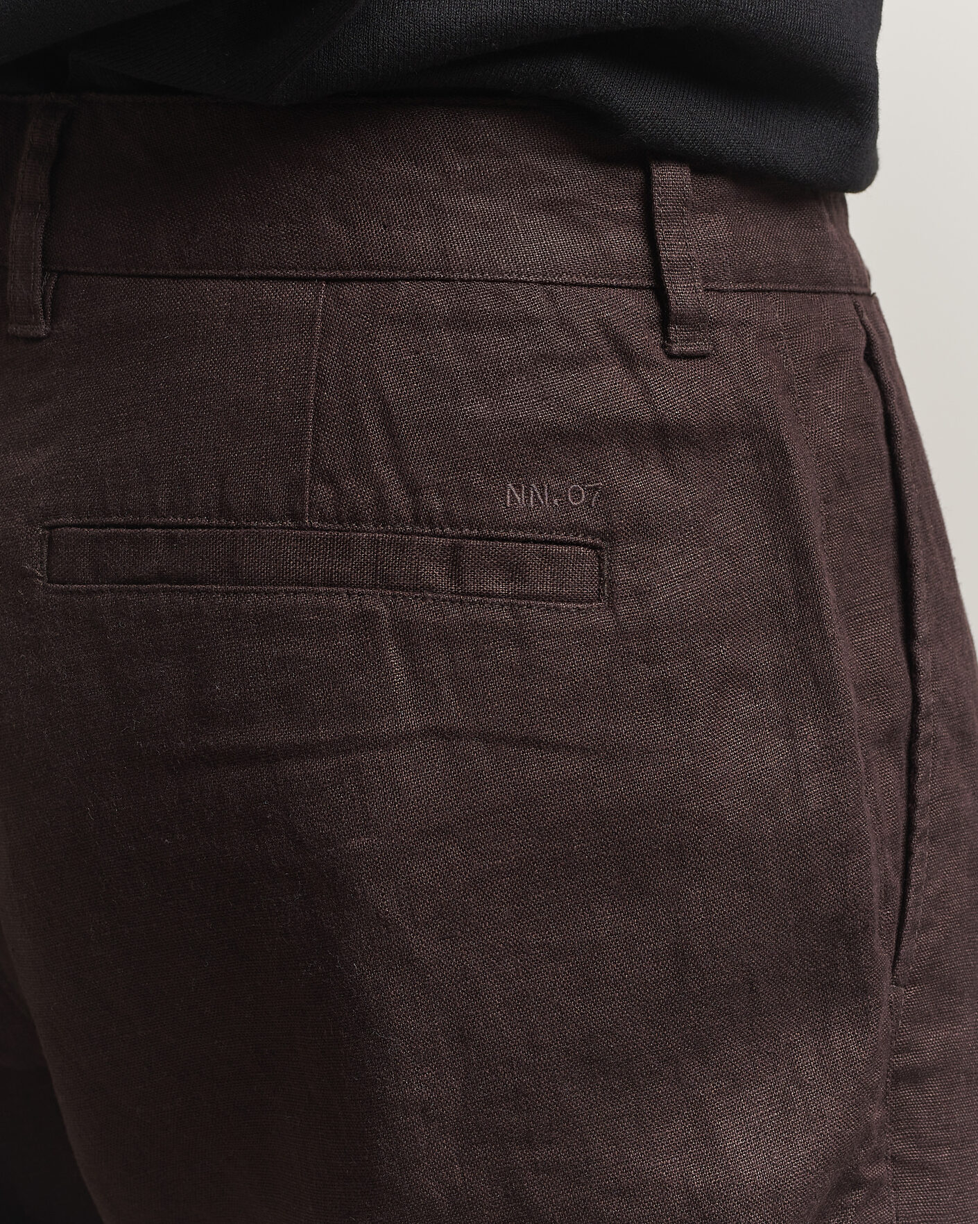 Mies | Housut | NN07 | Aden Regular Fit Linen Trousers Dusky Port