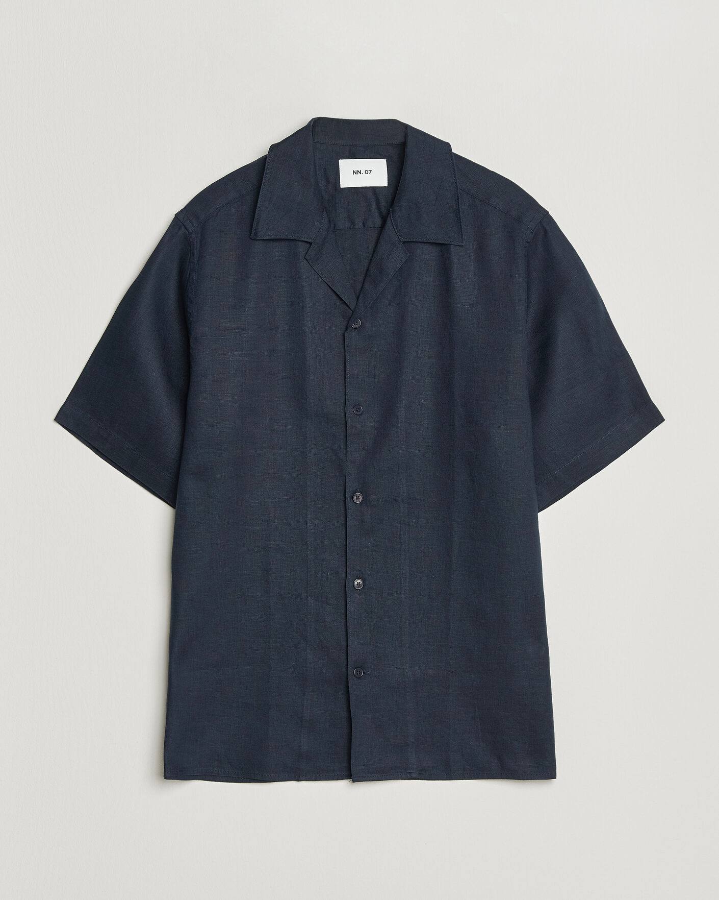 Mies | Kauluspaidat | NN07 | Julio Linen Resort Shirt Navy Blue