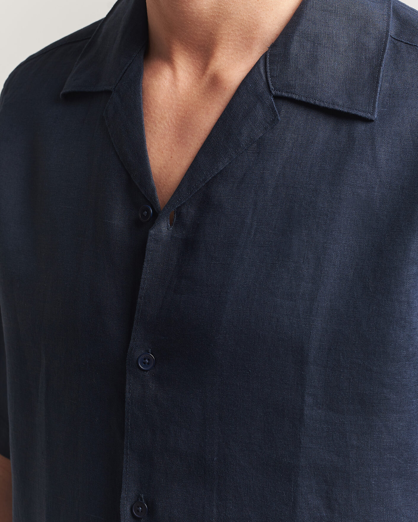 Mies | Kauluspaidat | NN07 | Julio Linen Resort Shirt Navy Blue