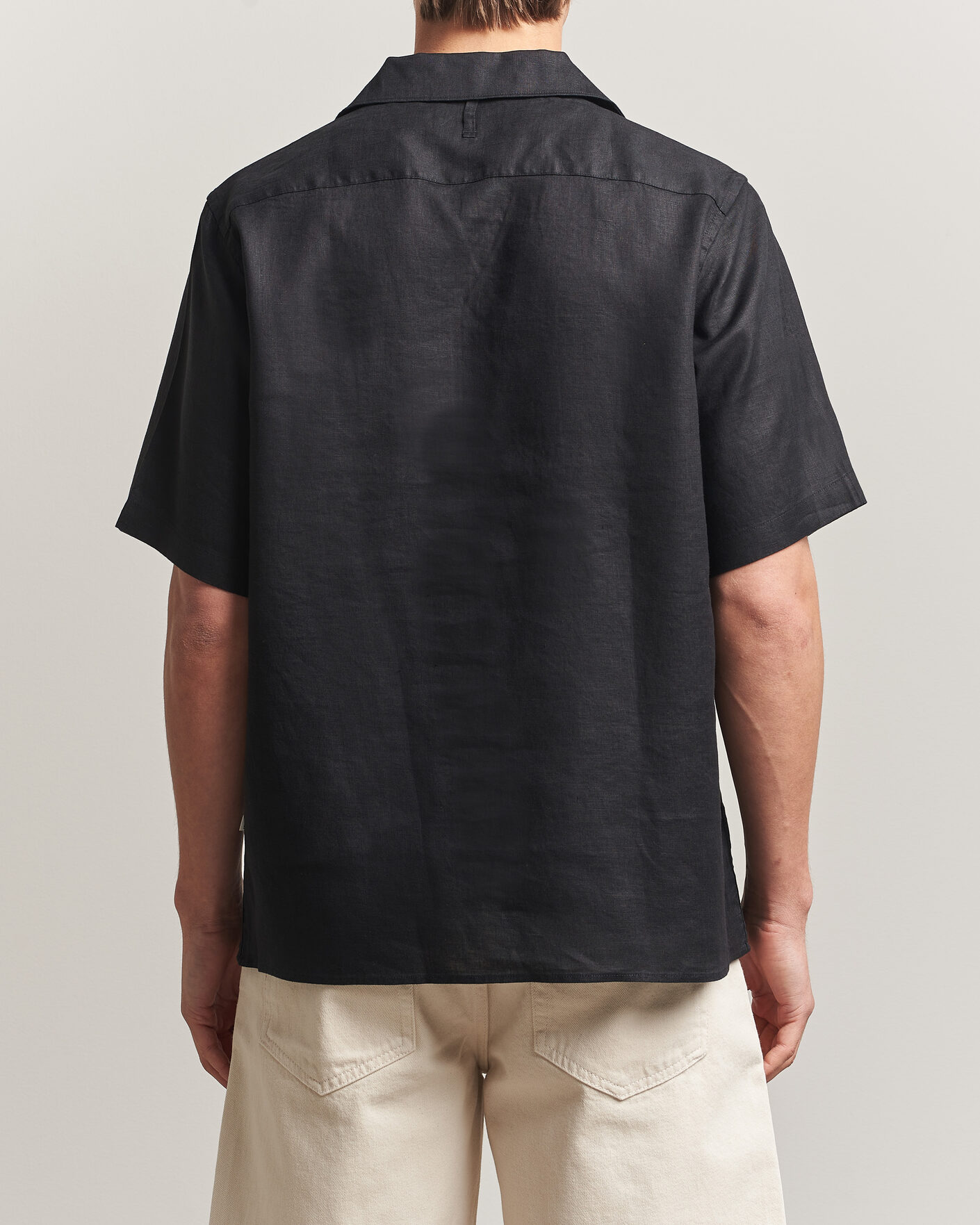 Mies | Kauluspaidat | NN07 | Julio Linen Resort Shirt Black