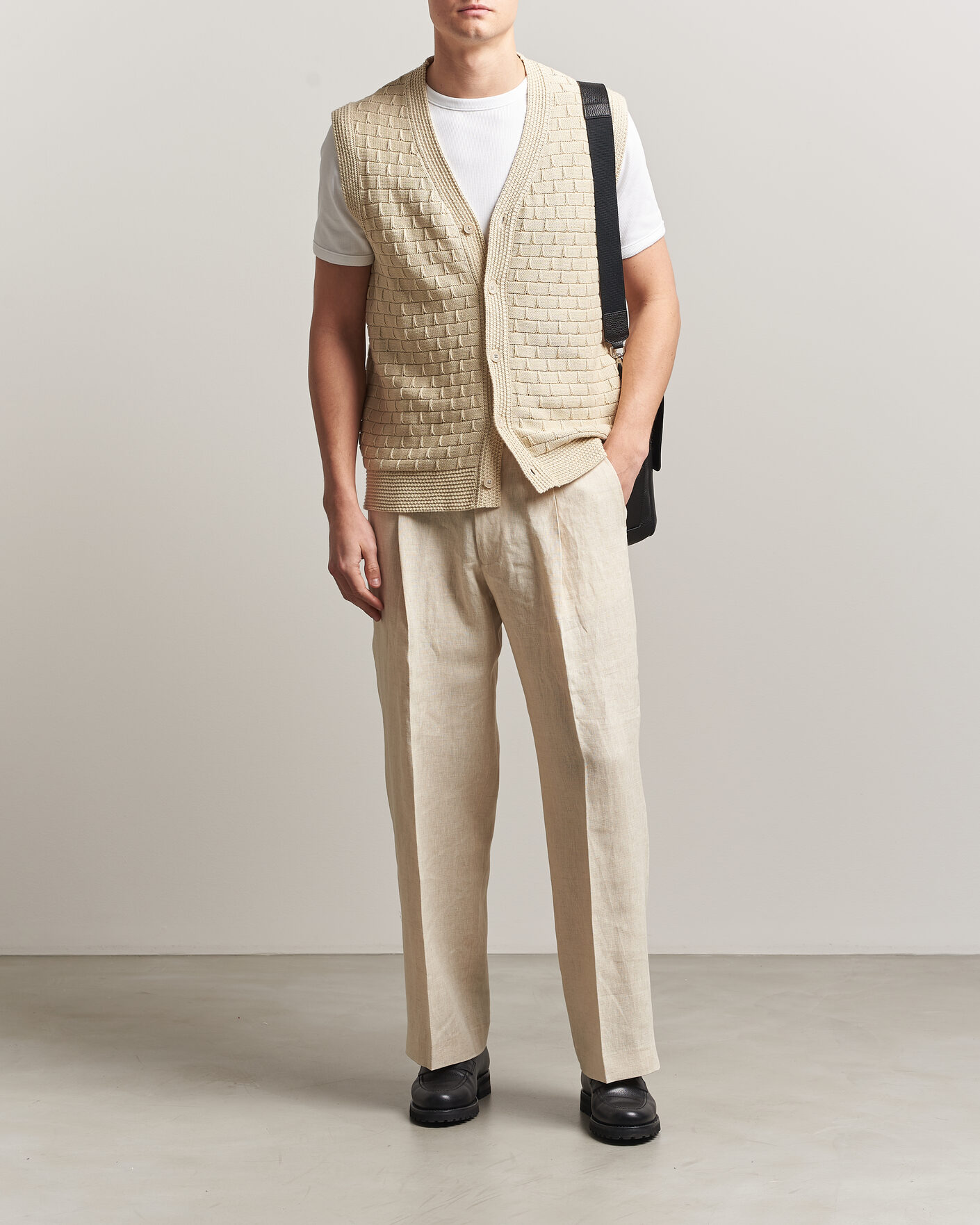Mies | Housut | NN07 | Kay Relaxed Fit Linen Trousers Oat