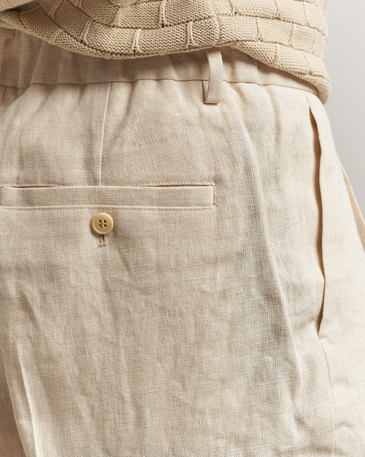 Mies | Housut | NN07 | Kay Relaxed Fit Linen Trousers Oat