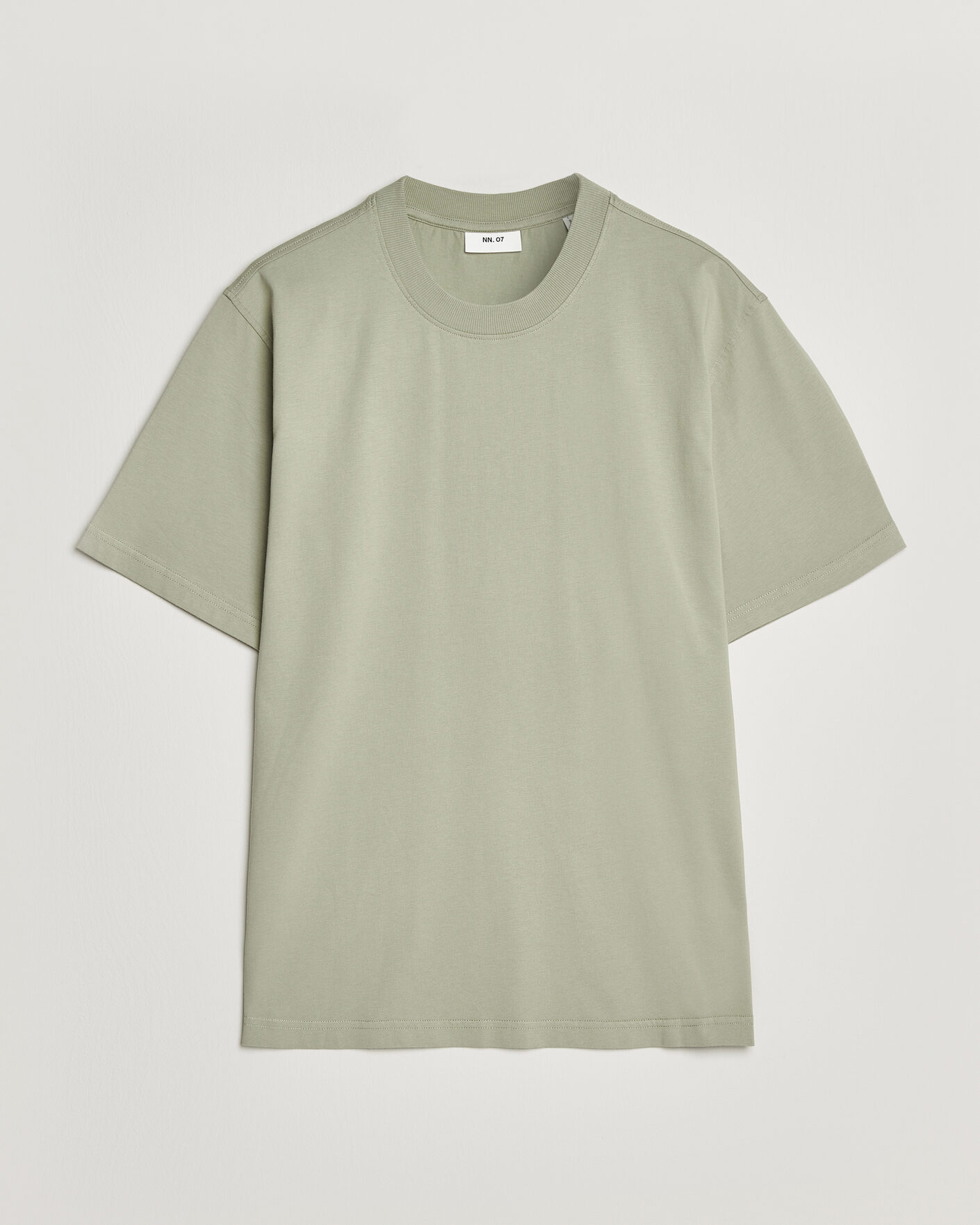 Mies | T-paidat | NN07 | Adam Crew Neck T-Shirt Sage Green