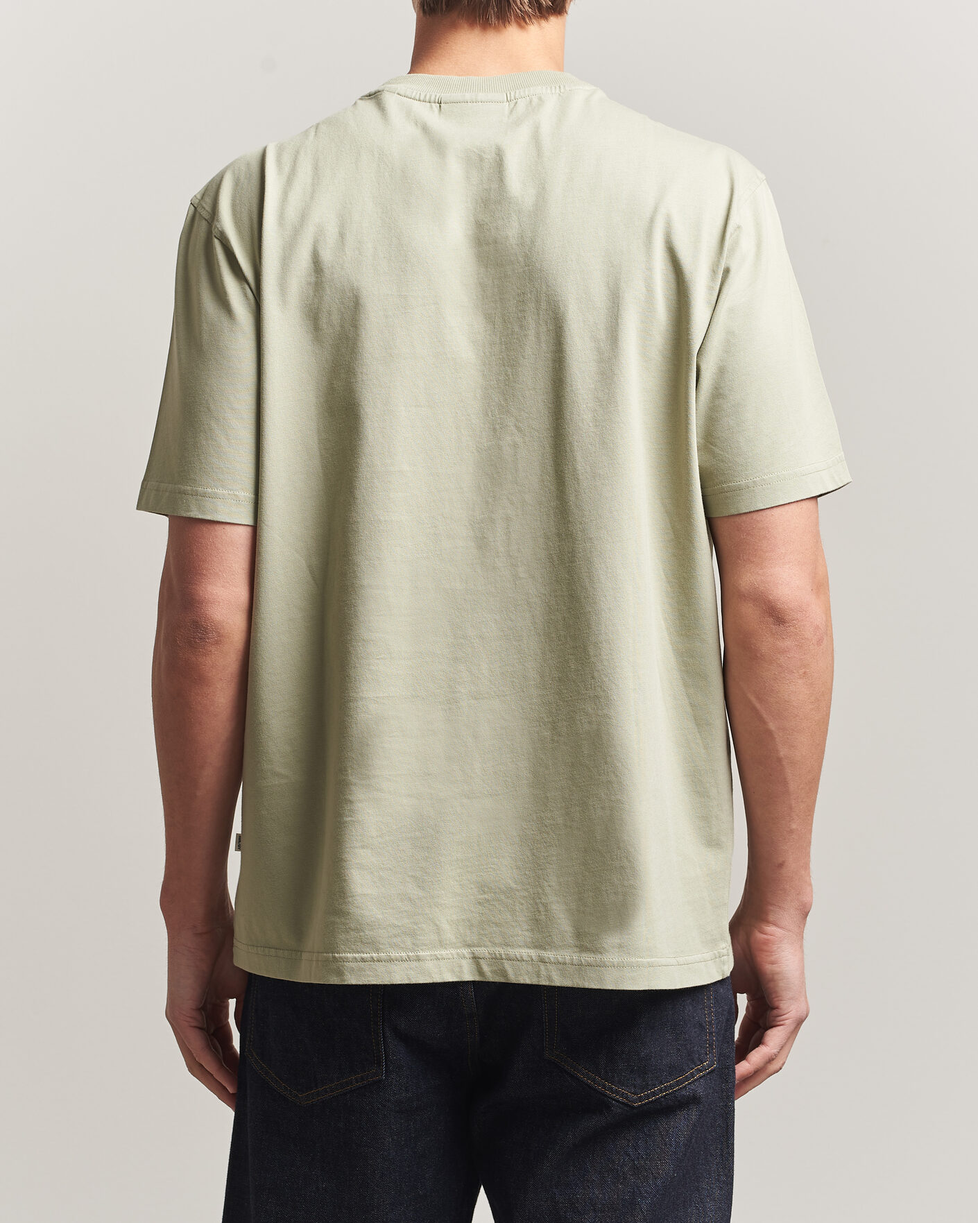 Mies | T-paidat | NN07 | Adam Crew Neck T-Shirt Sage Green
