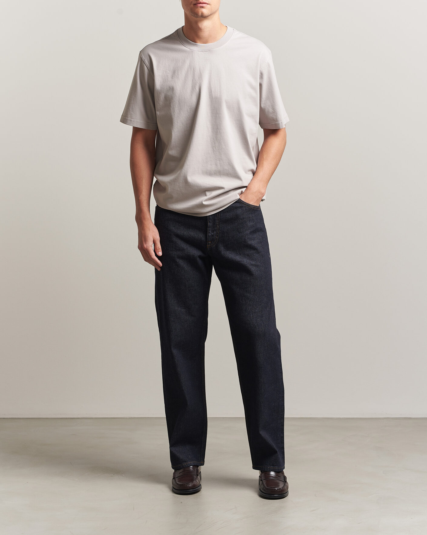 Mies | T-paidat | NN07 | Adam Crew Neck T-Shirt Moon Dust
