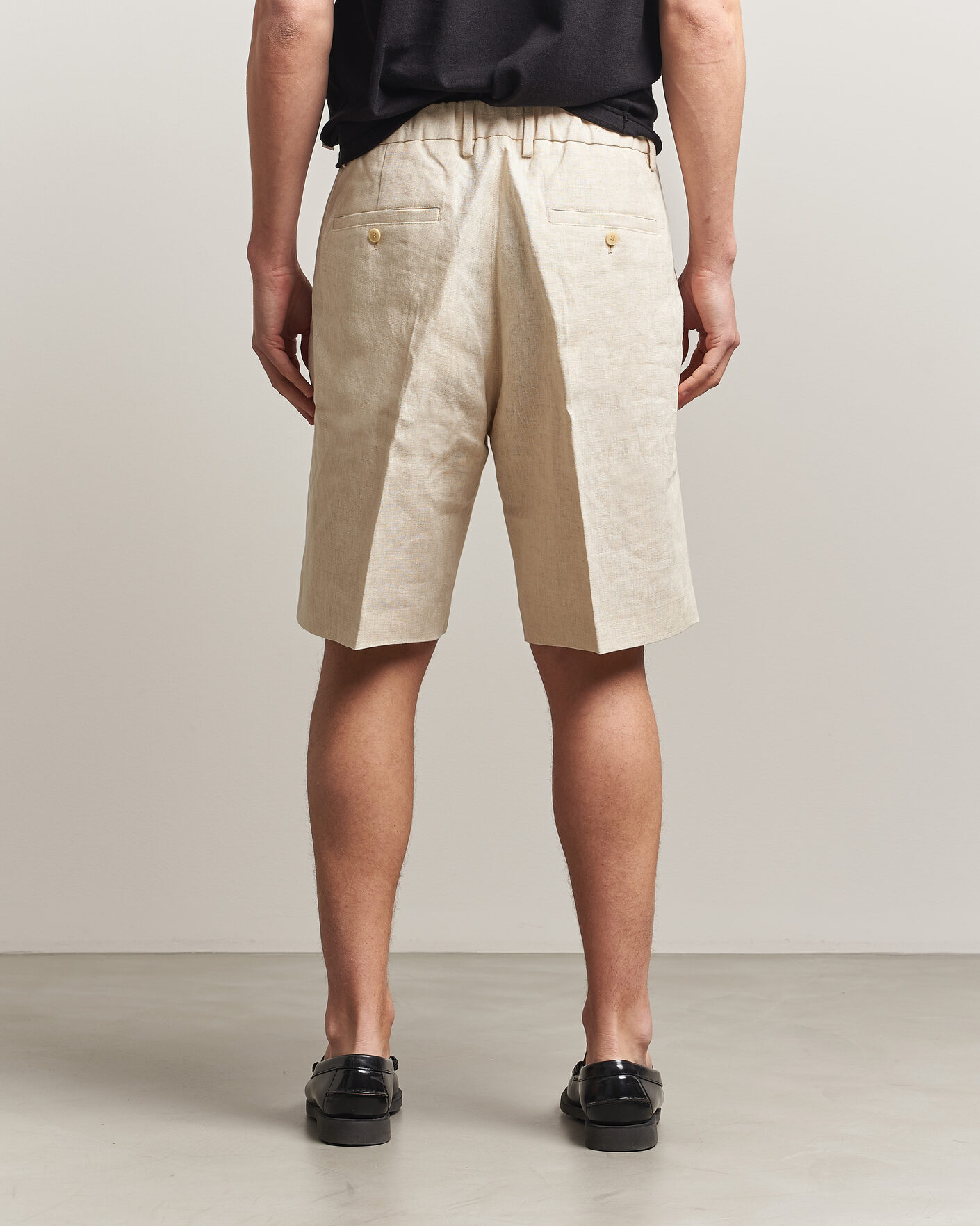 Mies | Shortsit | NN07 | Kay Relaxed Fit Linen Drawstring Shorts Oat