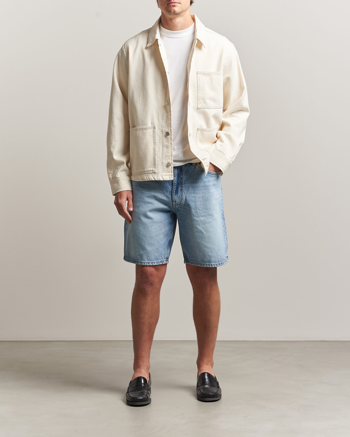 Mies | Shortsit | NN07 | Otis Denim Shorts Light Blue Washed