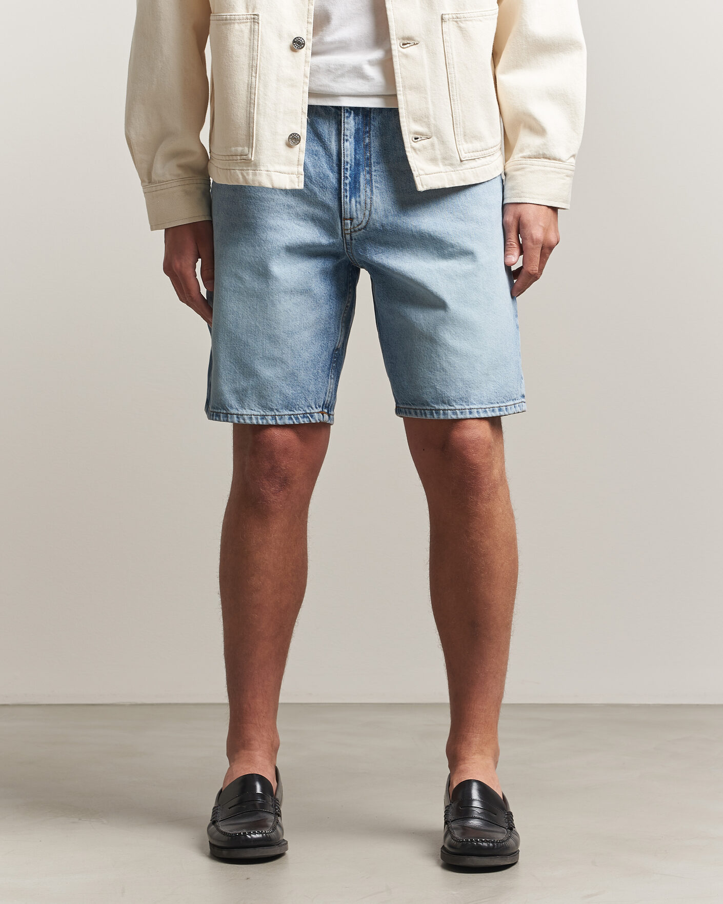 Mies | Shortsit | NN07 | Otis Denim Shorts Light Blue Washed