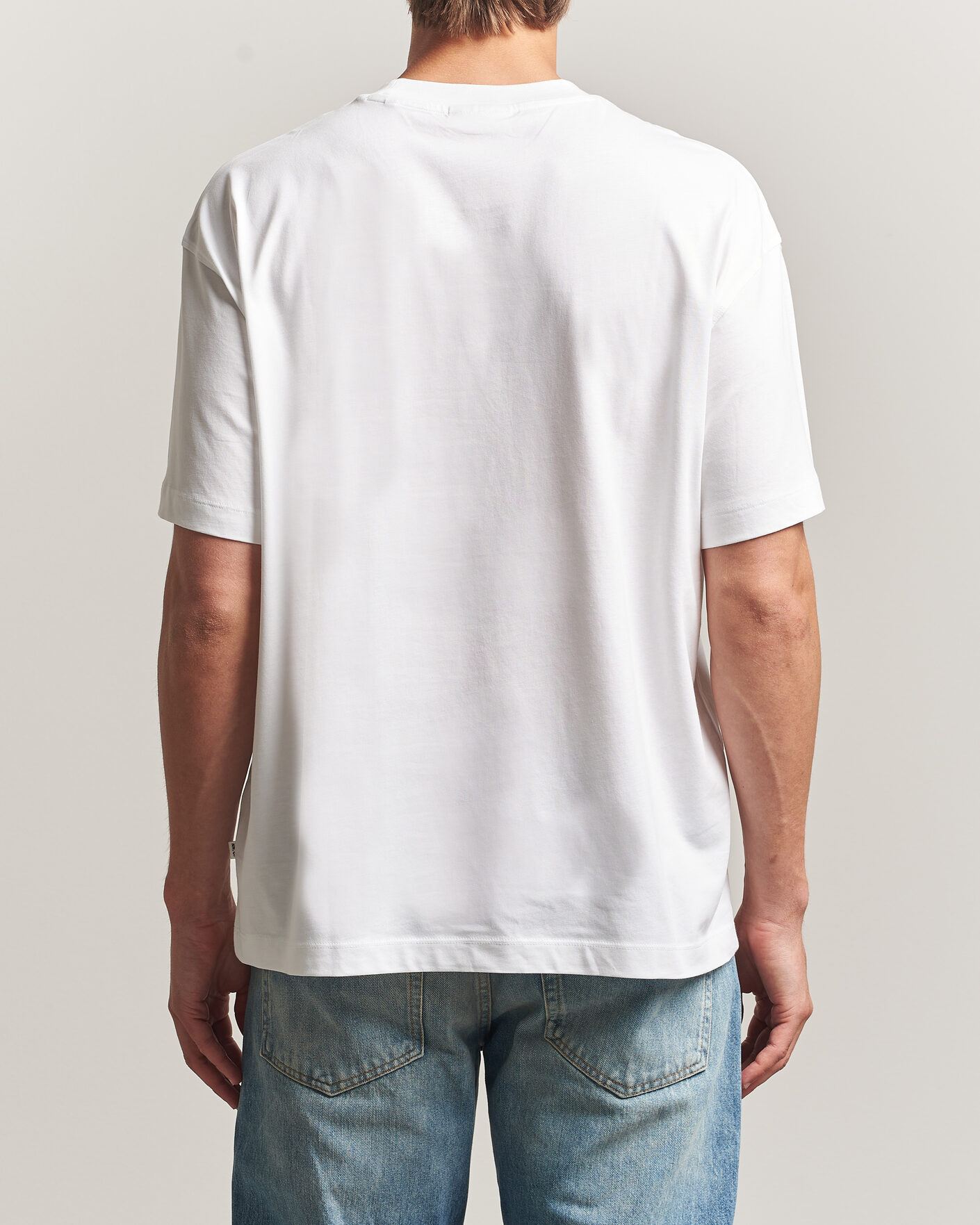 Mies | T-paidat | NN07 | Lionel Suvin Cotton Crew Neck T-Shirt White