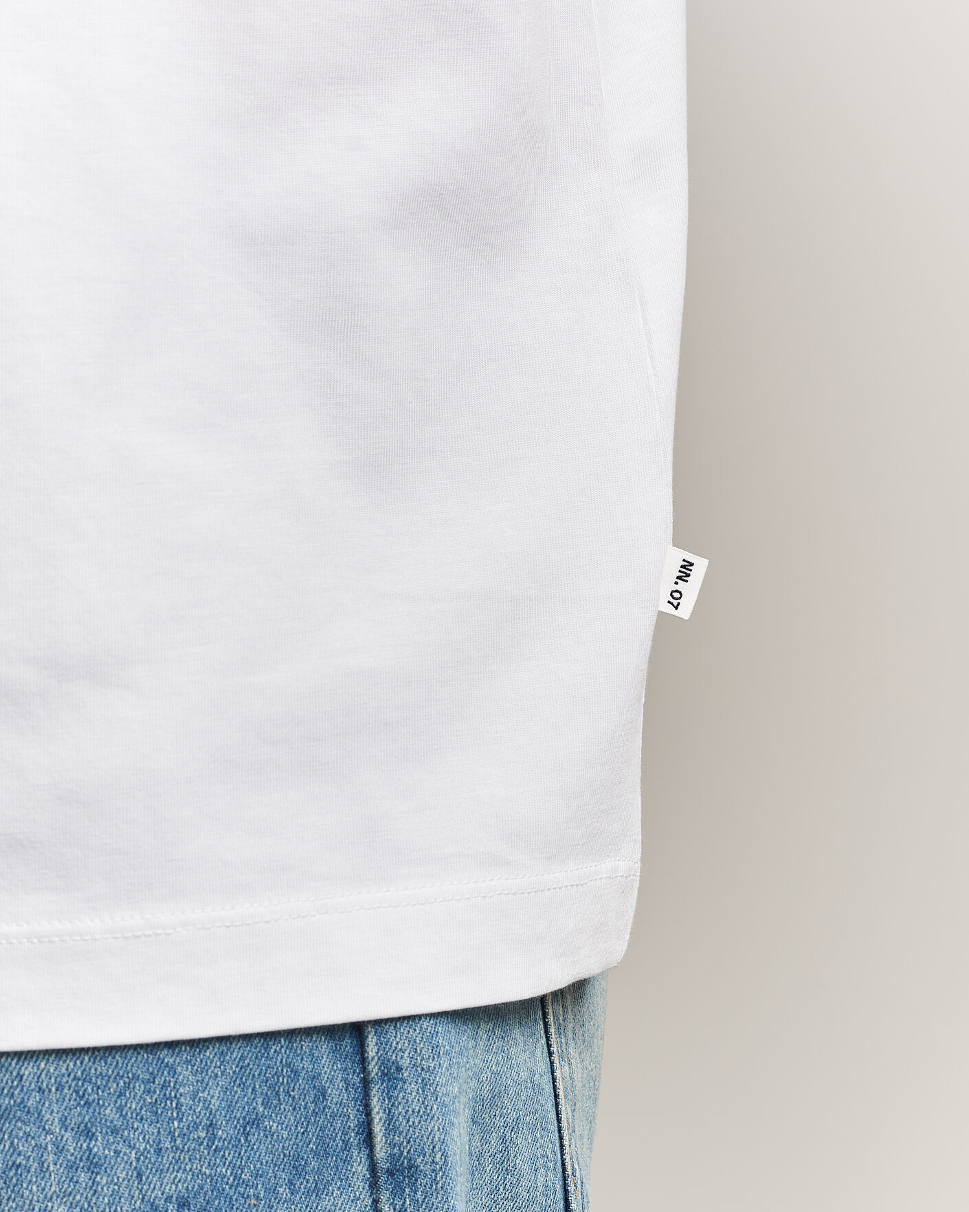 Mies | T-paidat | NN07 | Lionel Suvin Cotton Crew Neck T-Shirt White