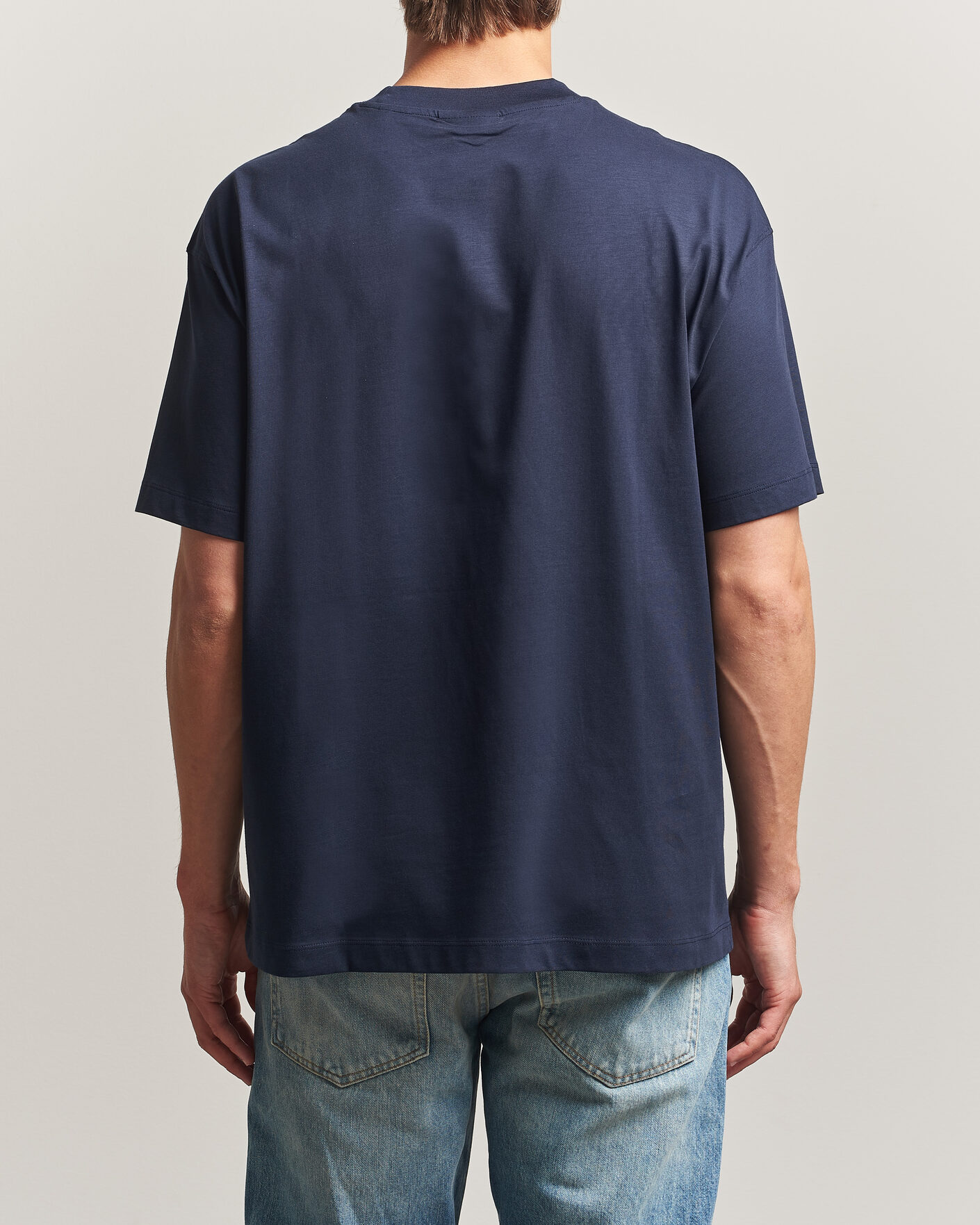 Mies | T-paidat | NN07 | Lionel Suvin Cotton Crew Neck T-Shirt Navy Blue