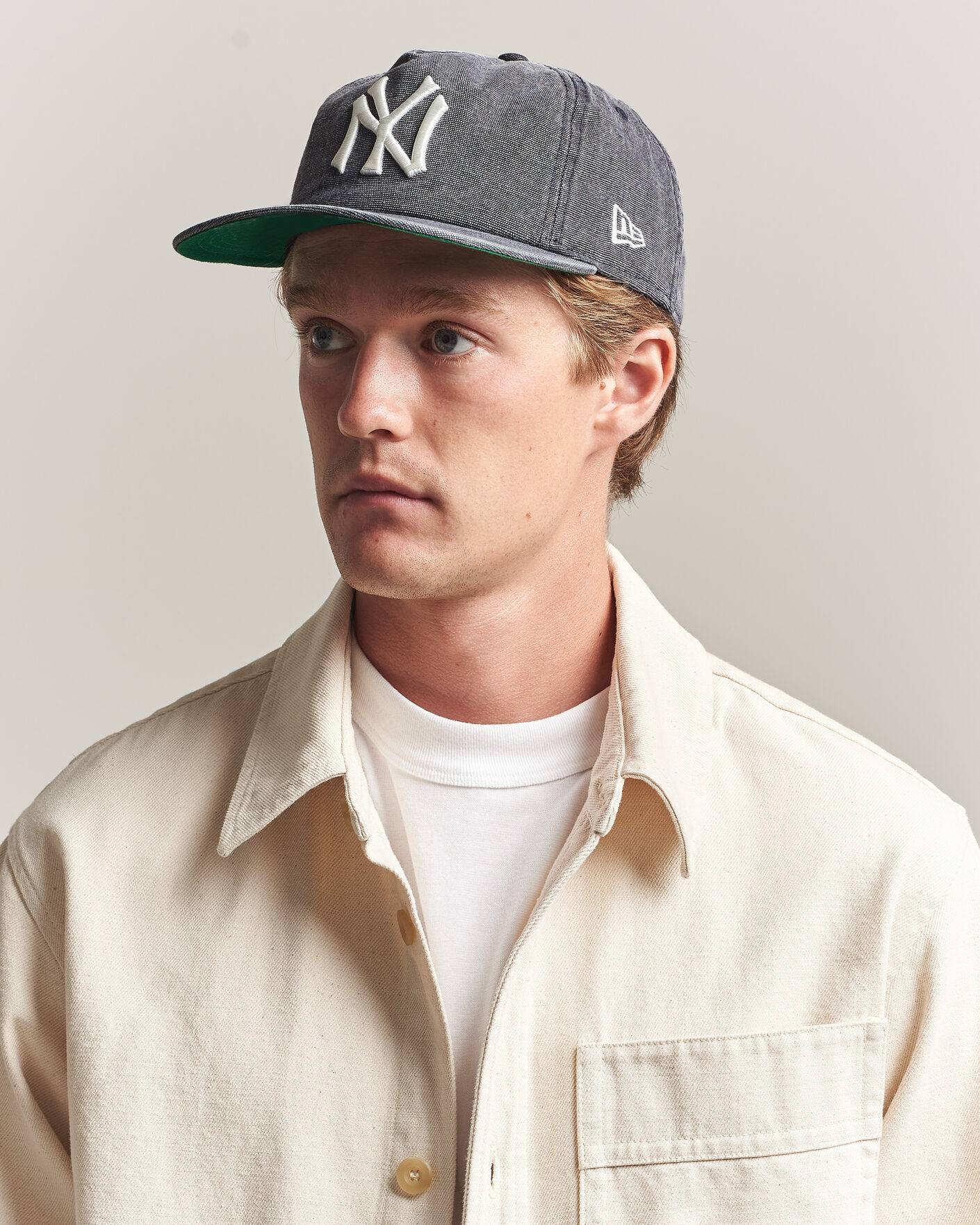 Mies | Päähineet | New Era | 9Twenty Washed Cotton Cap Grey New York Yankees