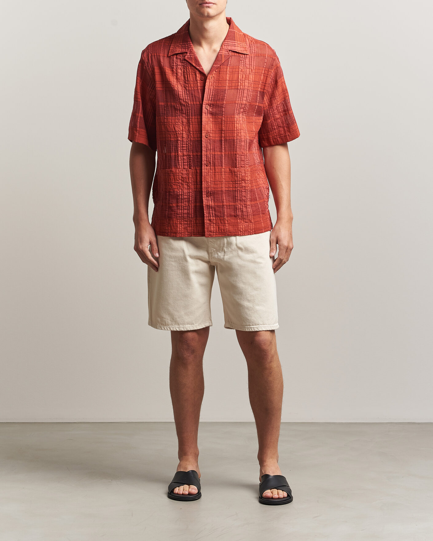 Mies | Kauluspaidat | NN07 | Ben Short Sleeve Shirt Sienna Heat