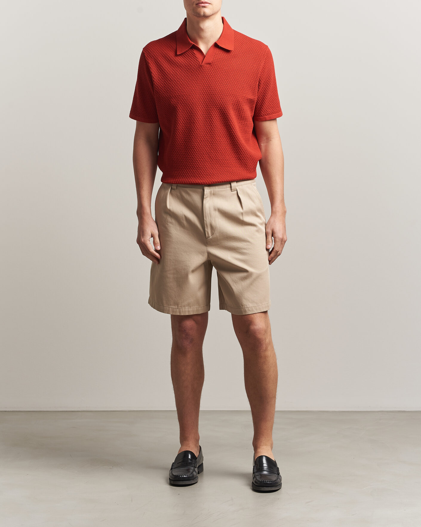 Mies | Pikeet | NN07 | Paul Knitted Polo Sienna Heat