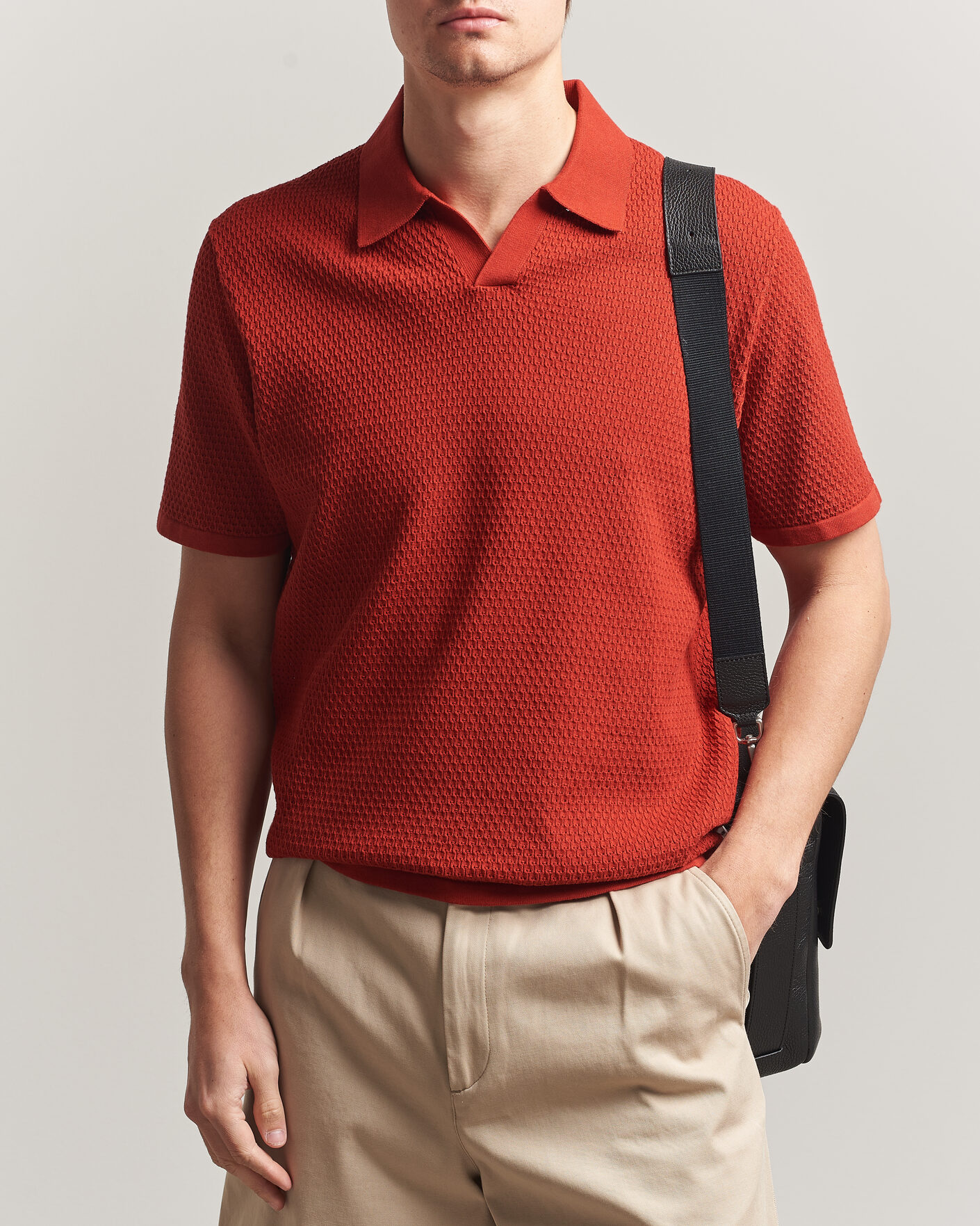 Mies | Pikeet | NN07 | Paul Knitted Polo Sienna Heat