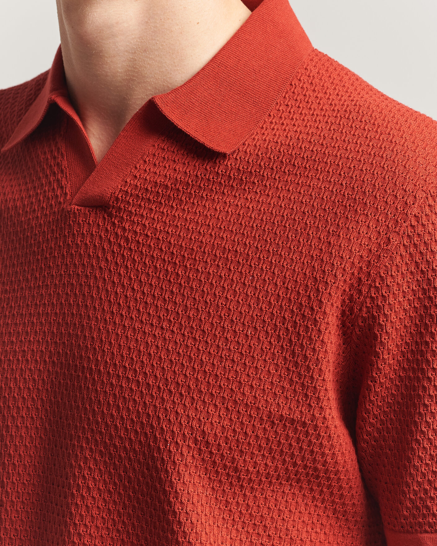 Mies | Pikeet | NN07 | Paul Knitted Polo Sienna Heat