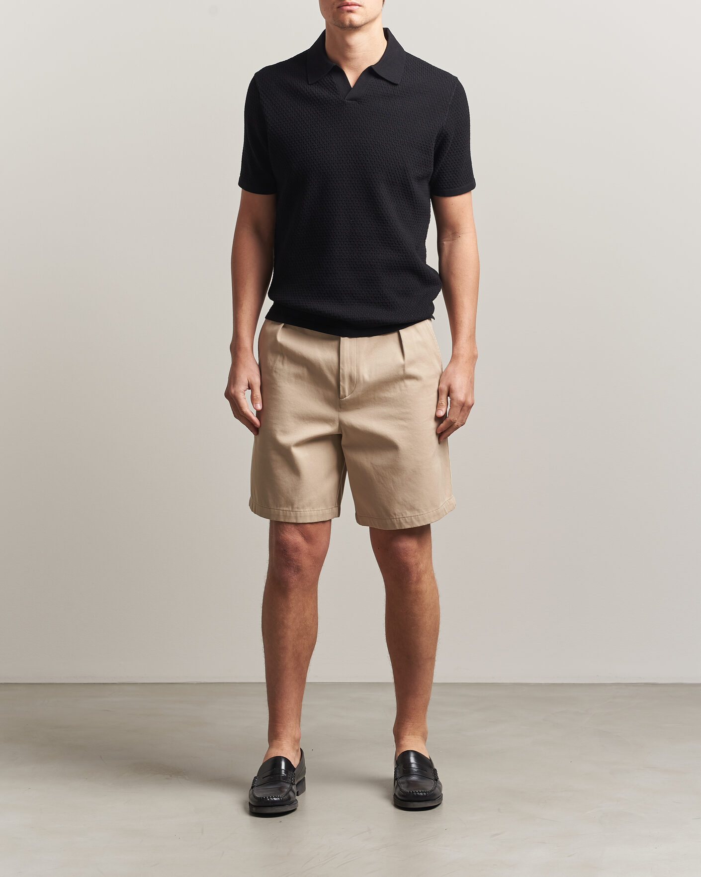 Mies | Pikeet | NN07 | Paul Knitted Polo Black