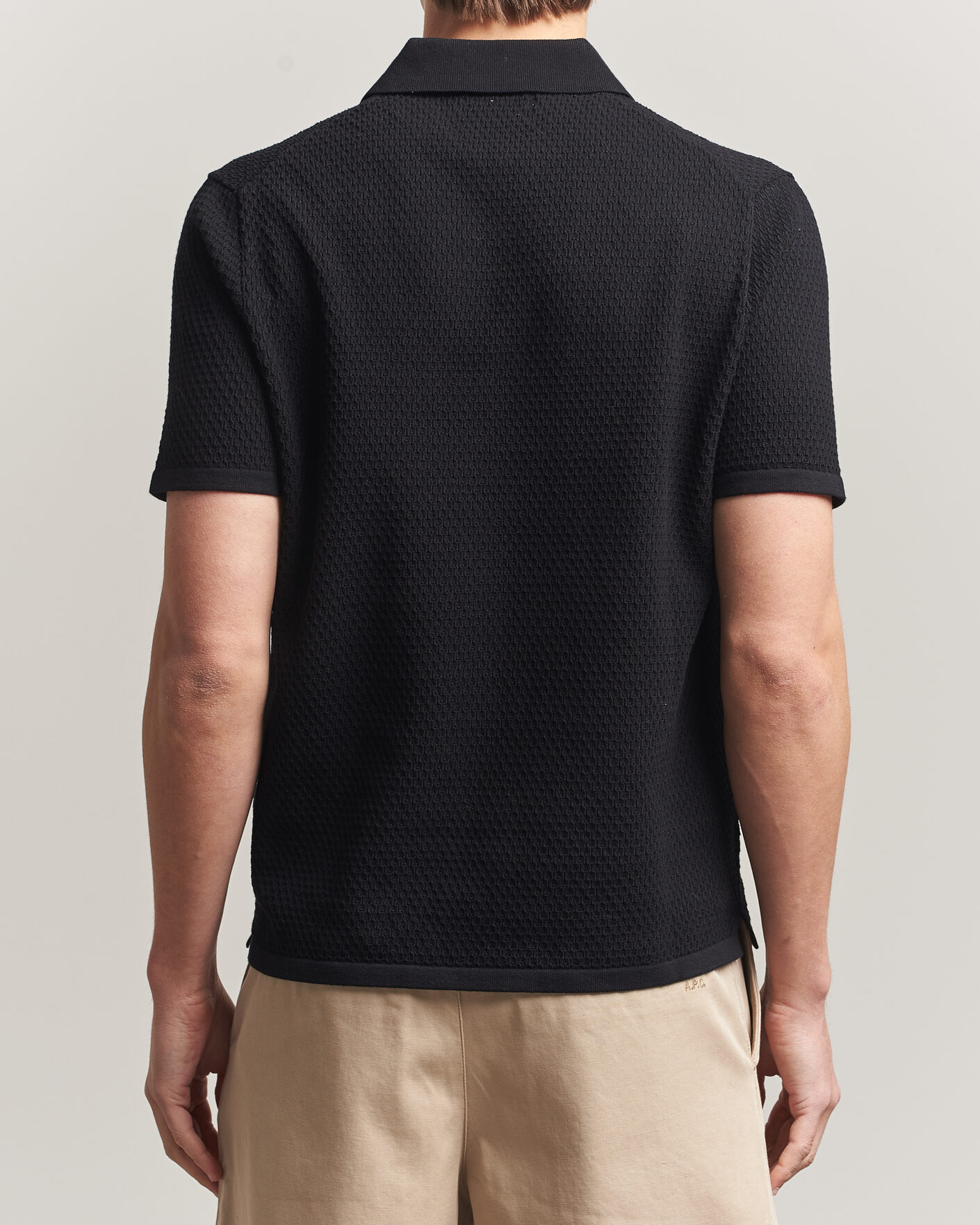 Mies | Pikeet | NN07 | Paul Knitted Polo Black