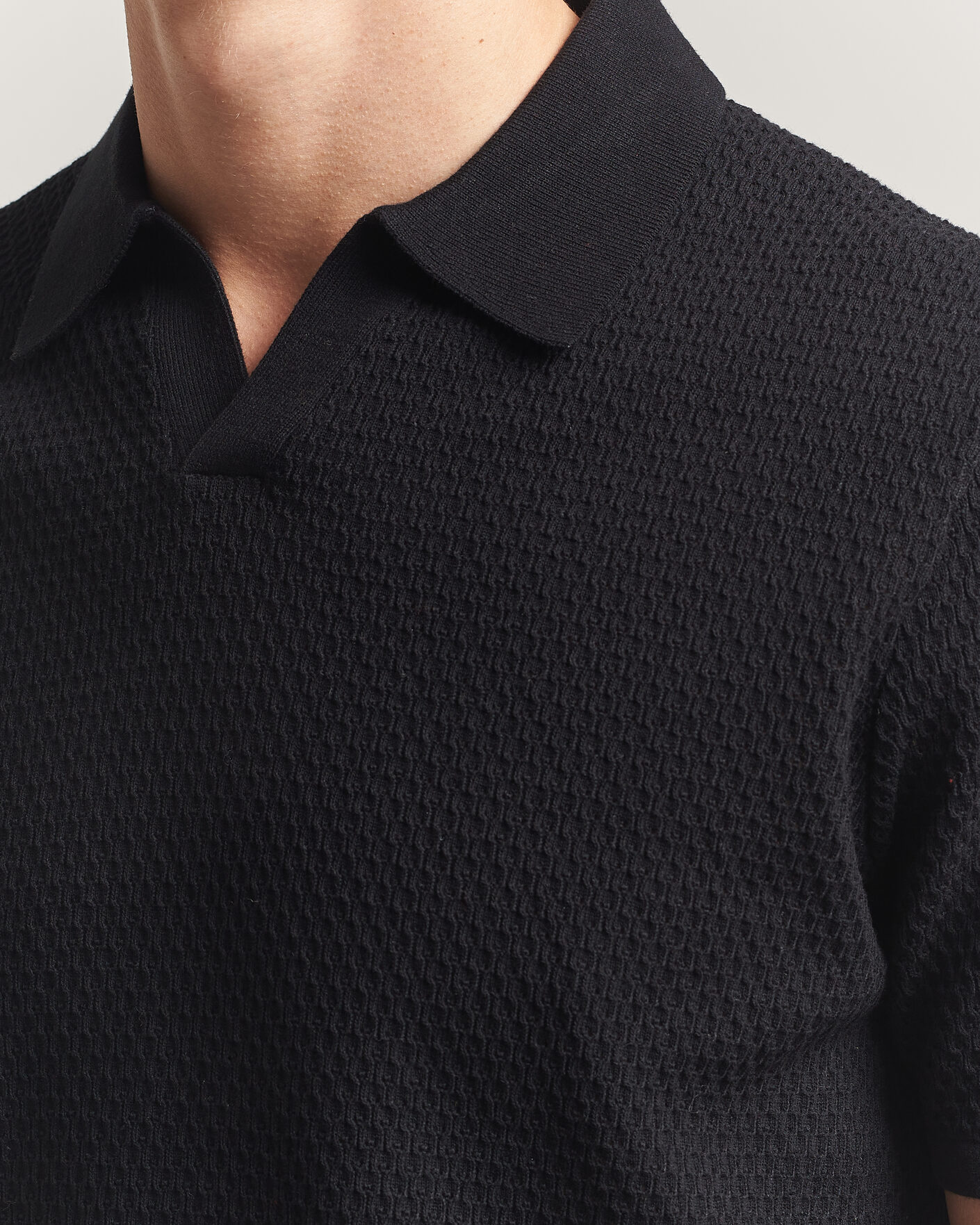 Mies | Pikeet | NN07 | Paul Knitted Polo Black