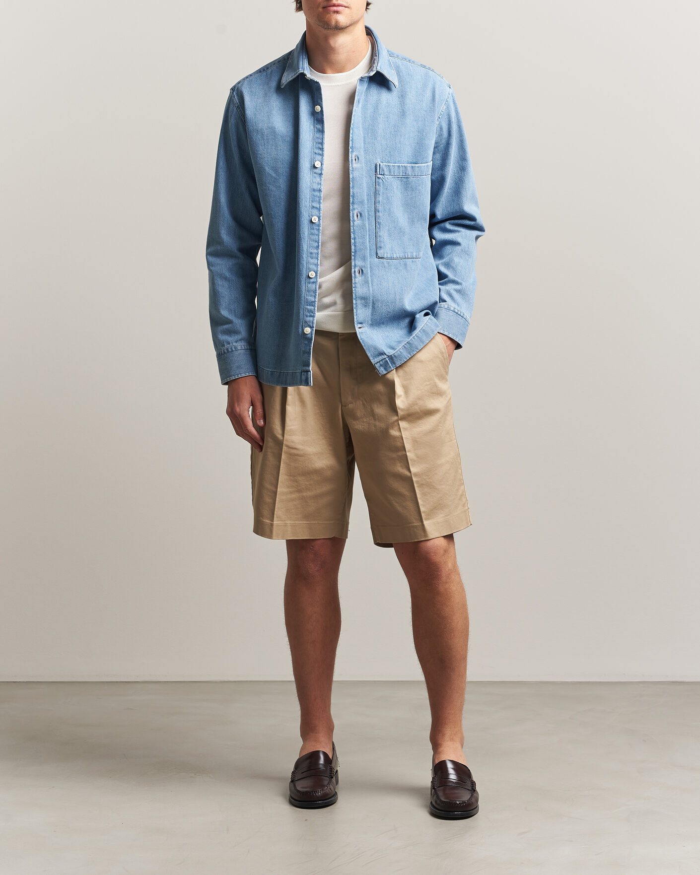 Mies | Shortsit | NN07 | Kay Relaxed Fit Cotton Drawstring Shorts Desert Khaki