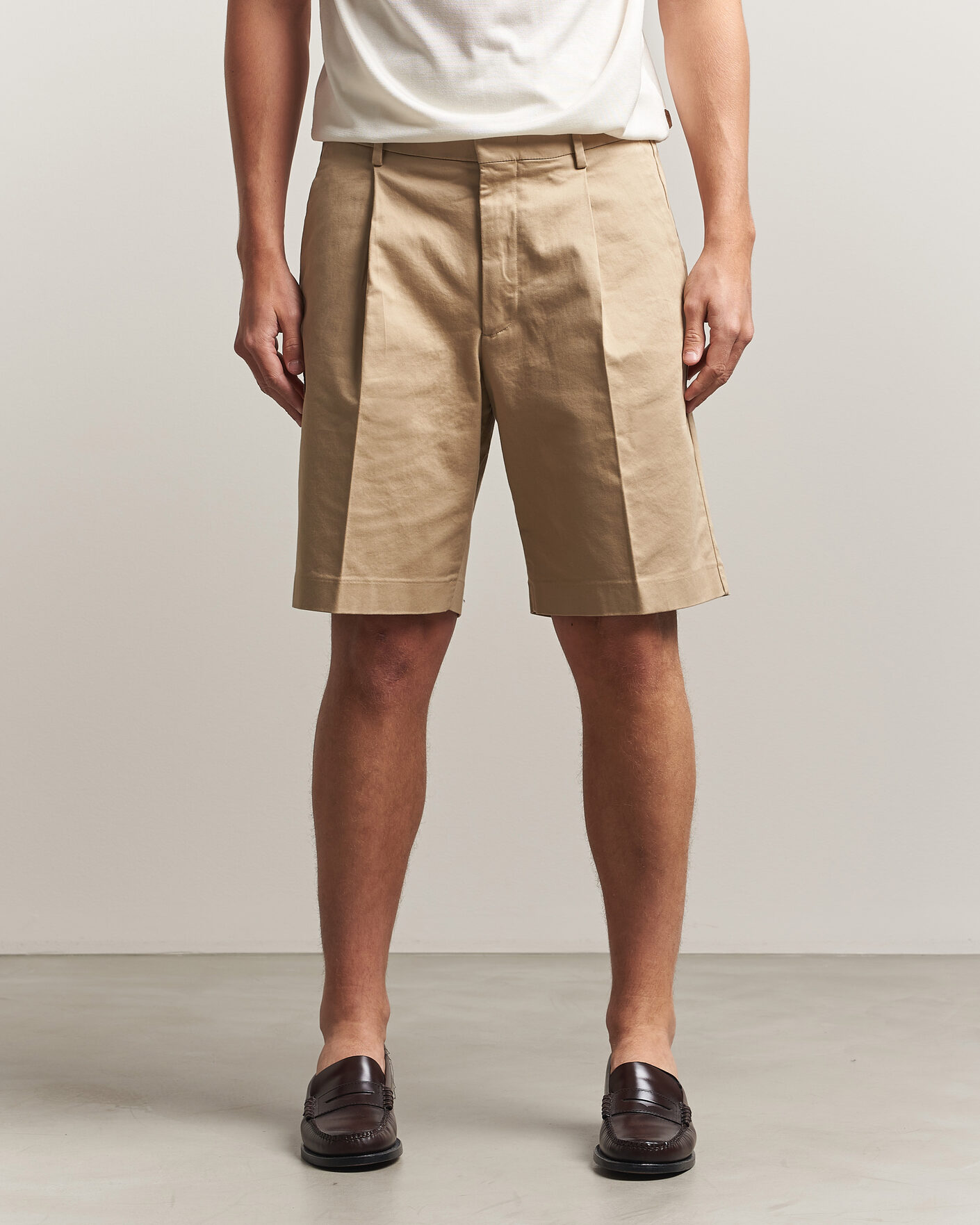Mies | Shortsit | NN07 | Kay Relaxed Fit Cotton Drawstring Shorts Desert Khaki
