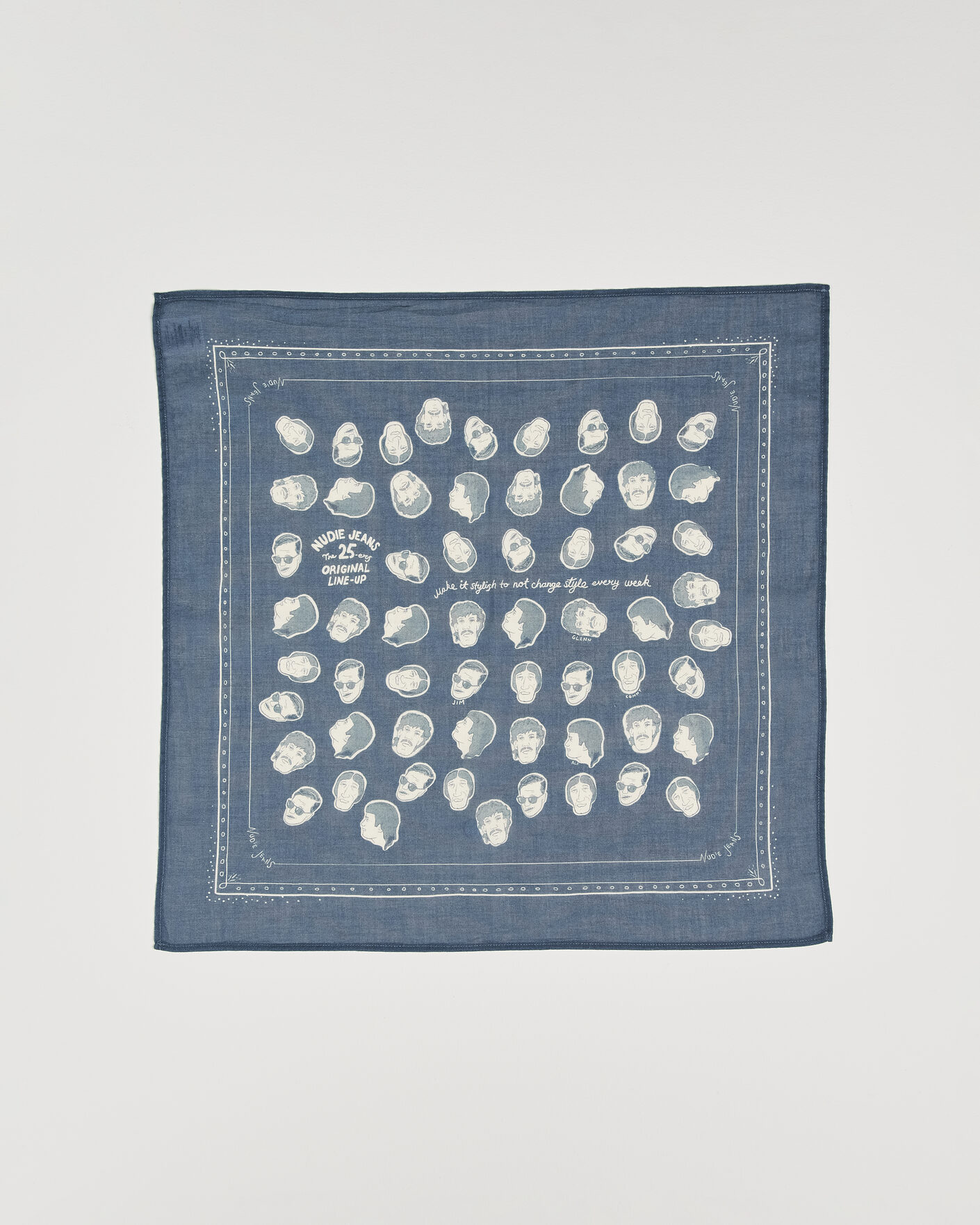 Mies | Huivit | Nudie Jeans | Ingrid OG Line-Up Bandana Blue