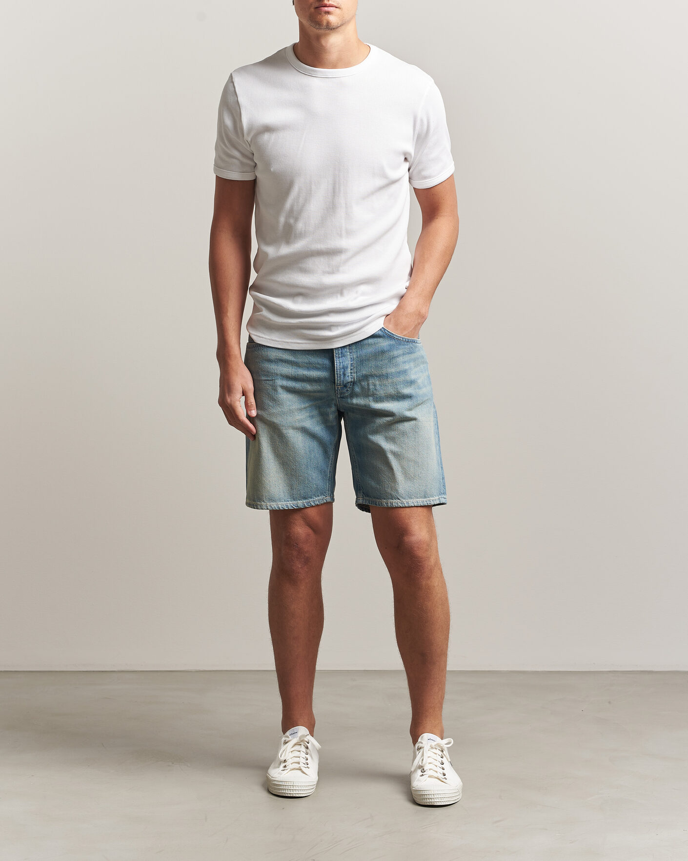 Mies | Shortsit | Nudie Jeans | Seth Denim Shorts Drift Wood Light Blue