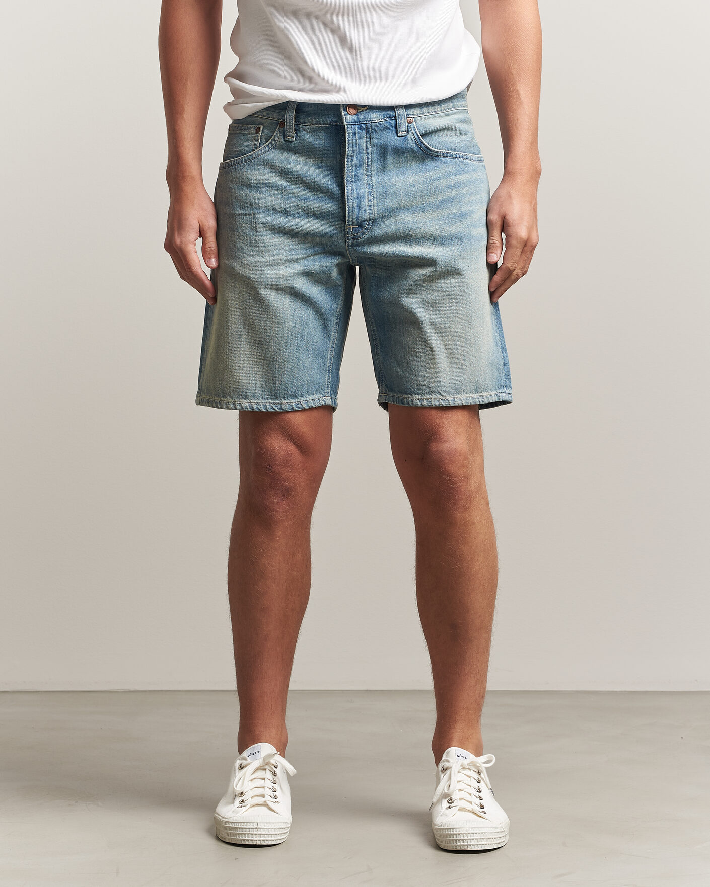 Mies | Shortsit | Nudie Jeans | Seth Denim Shorts Drift Wood Light Blue