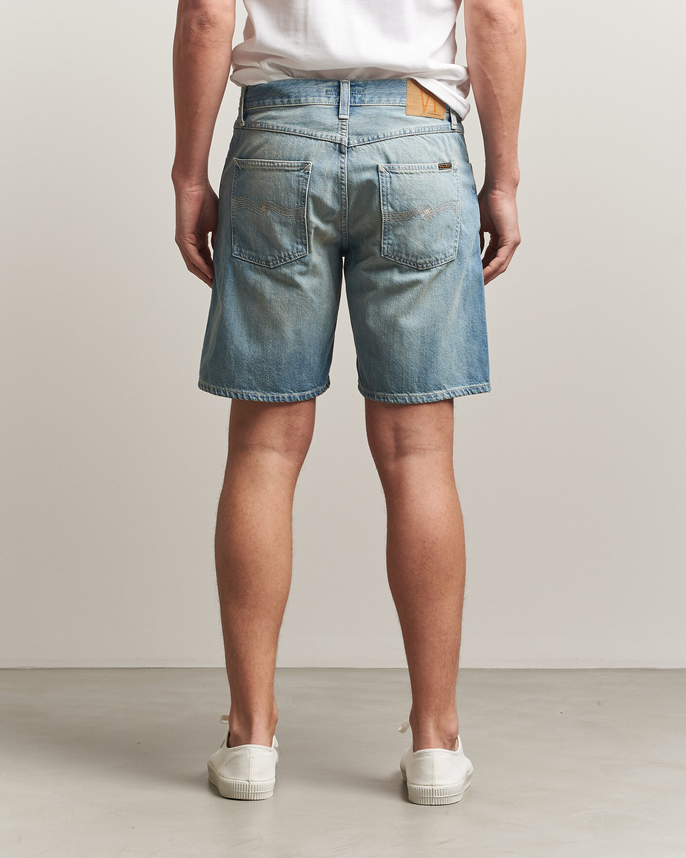 Mies | Shortsit | Nudie Jeans | Seth Denim Shorts Drift Wood Light Blue