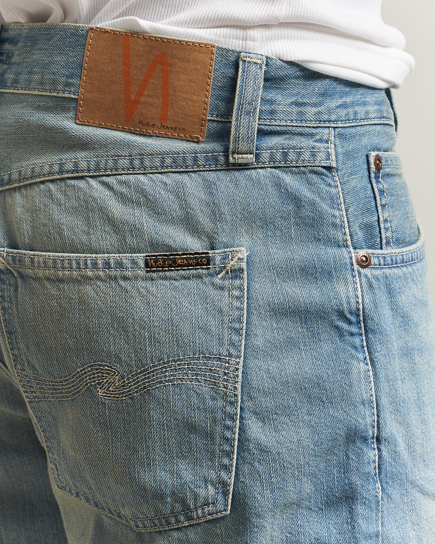 Mies | Shortsit | Nudie Jeans | Seth Denim Shorts Drift Wood Light Blue