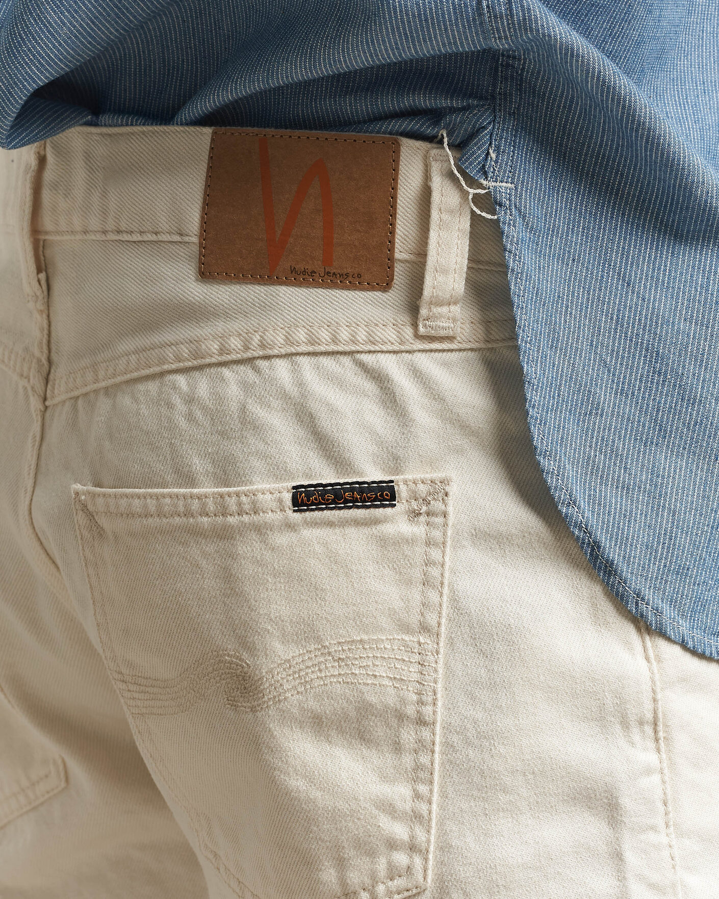 Mies | Shortsit | Nudie Jeans | Seth Denim Shorts Everivory