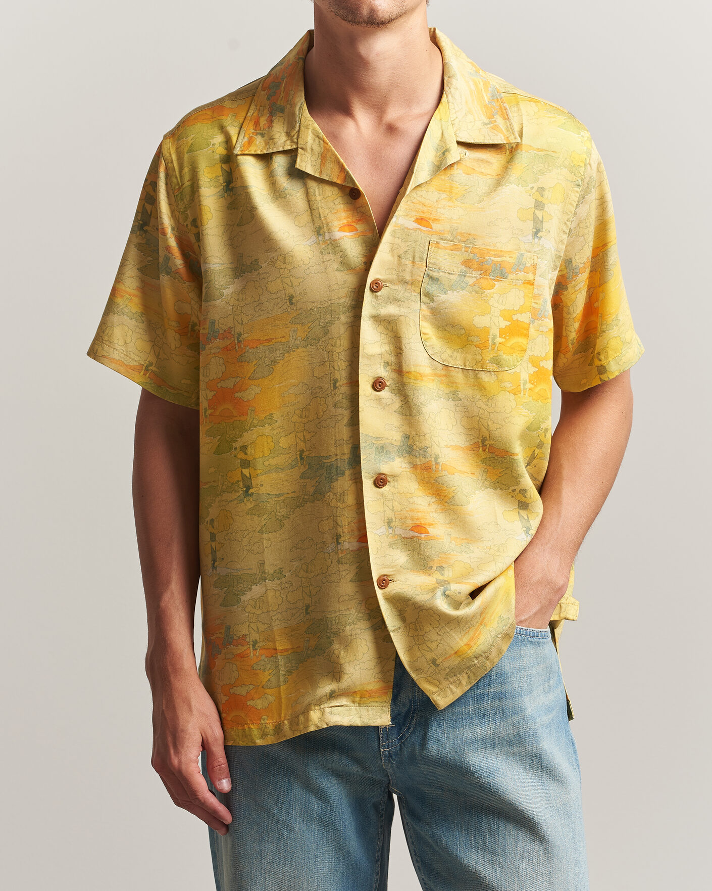 Mies | Kauluspaidat | Nudie Jeans | Arvid Hawaii Shirt Drift Away