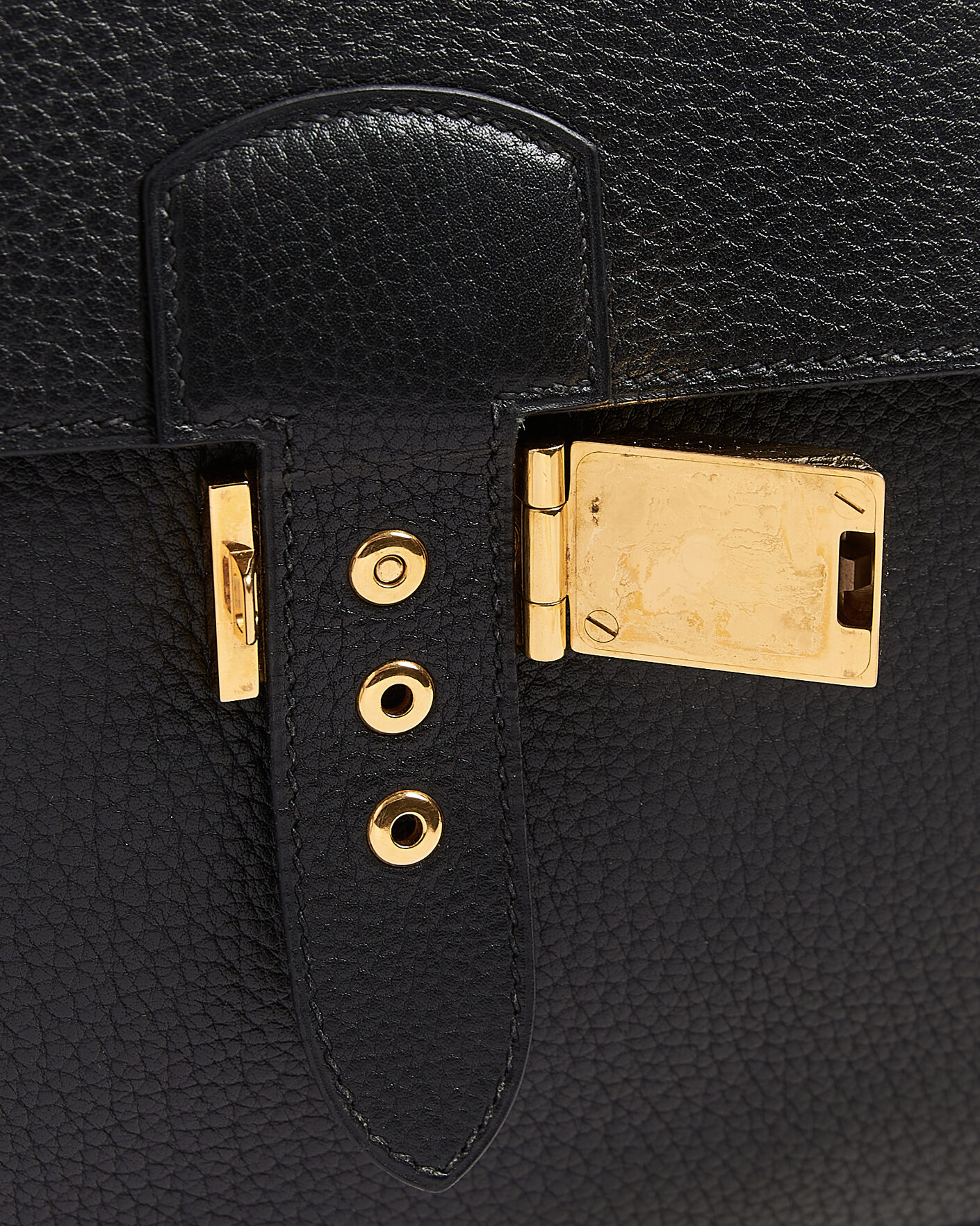 Mies | Pre-Owned & Vintage Bags | Hermès Pre-Owned | Sac à Dépêches 41 Black