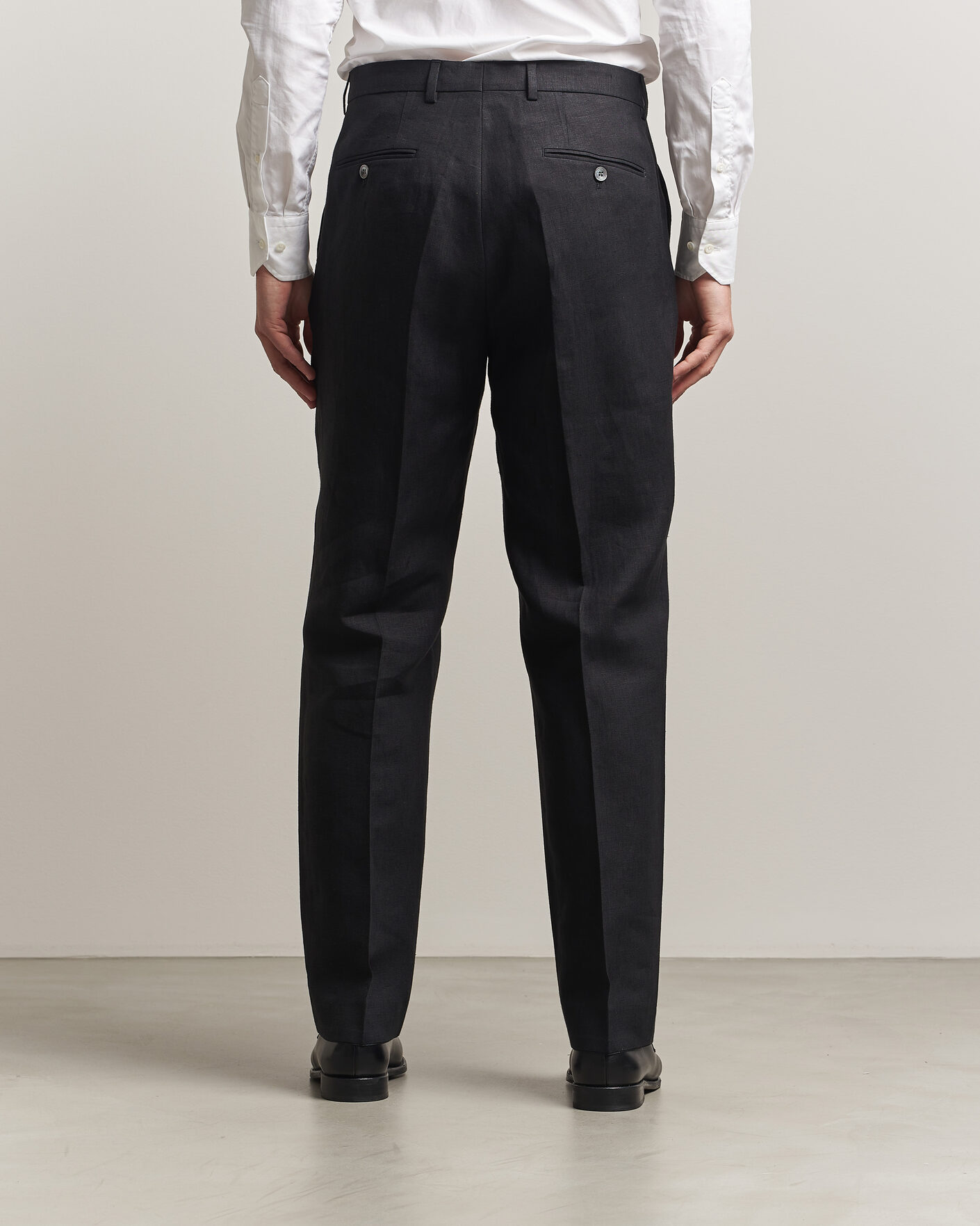 Mies | Housut | Oscar Jacobson | Dell S Linen Trousers Black