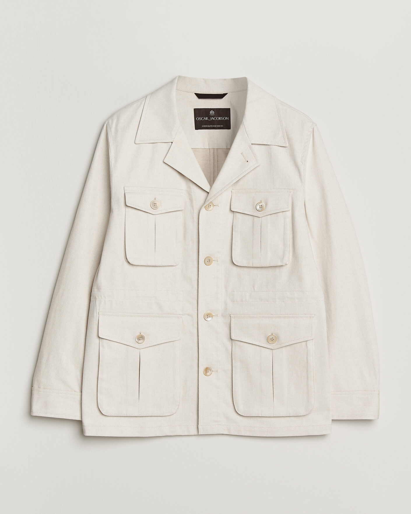 Mies | Takit | Oscar Jacobson | Sirolo Shirt Jacket Off White