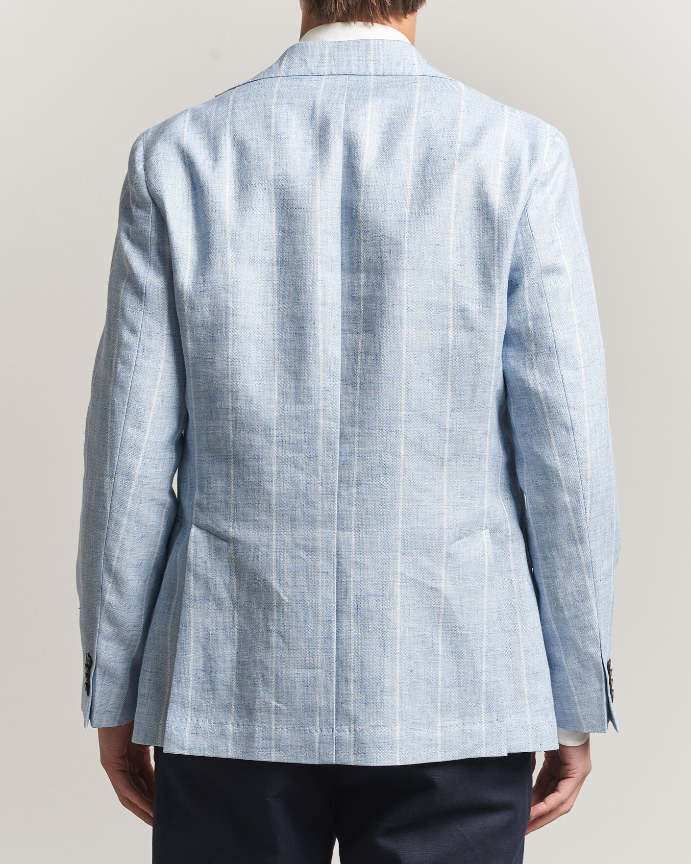 Mies | Pikkutakit | Oscar Jacobson | Ferry Soft Linen/Cotton Blazer Light Blue