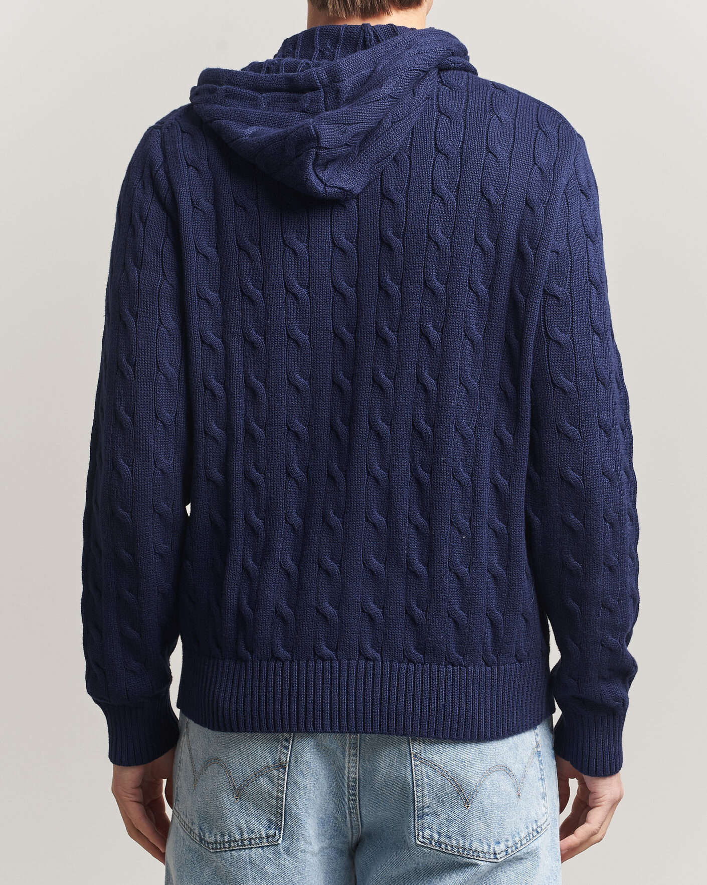 Mies | Puserot | Polo Ralph Lauren | Knitted Full Zip Sweater Bright Navy