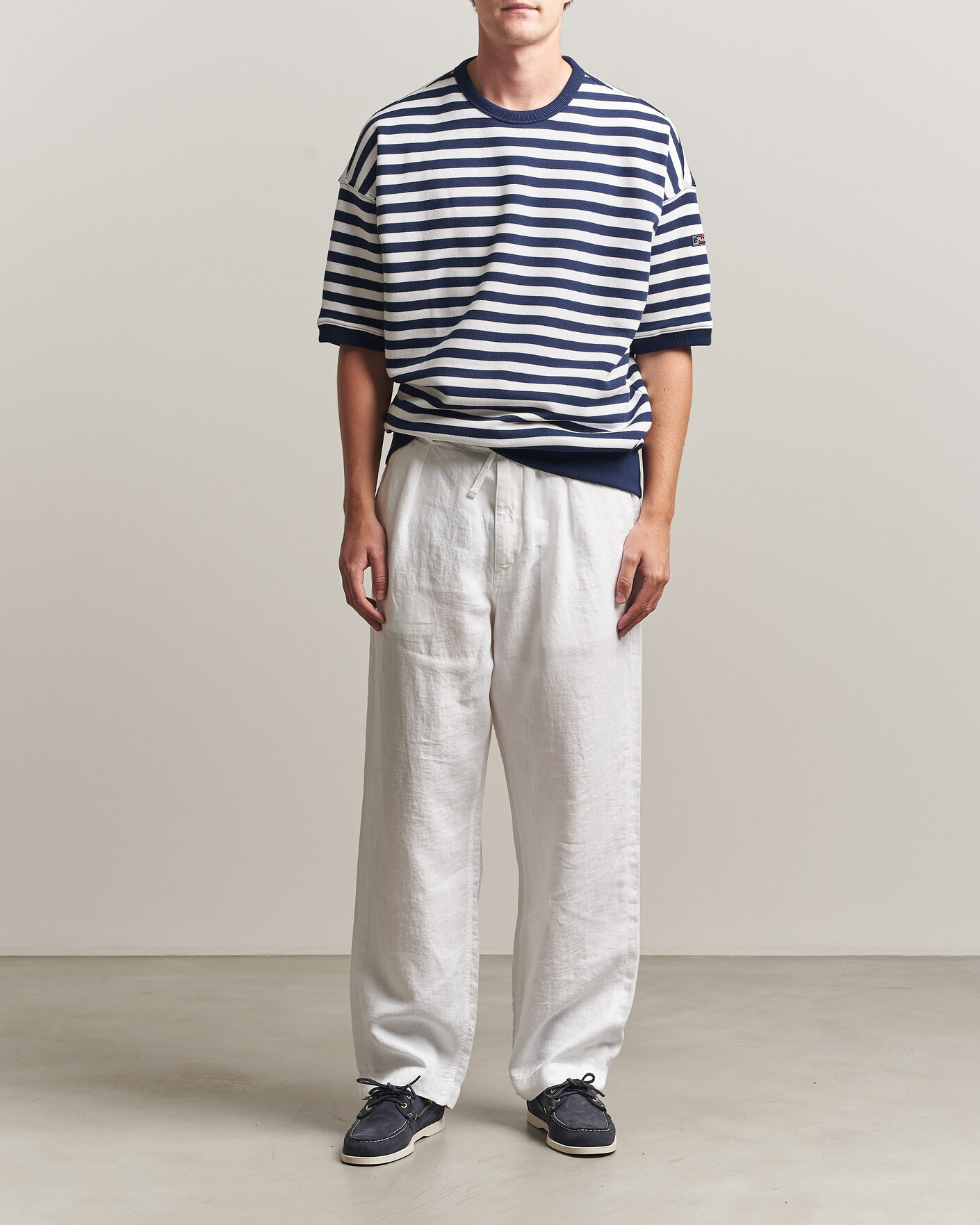 Mies | Housut | Polo Ralph Lauren | Easy Fit Pleated Trousers Ceramic White