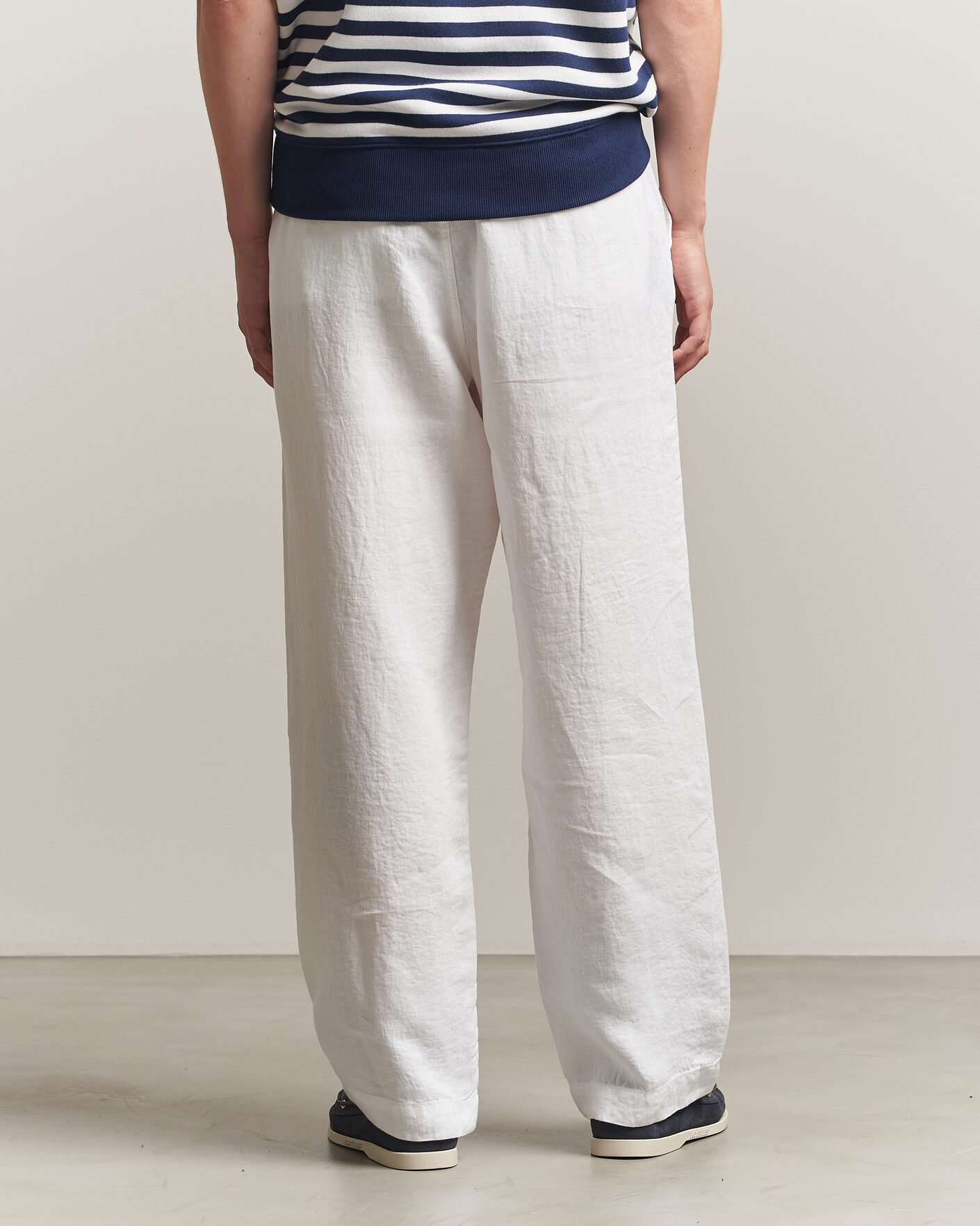 Mies | Housut | Polo Ralph Lauren | Easy Fit Pleated Trousers Ceramic White