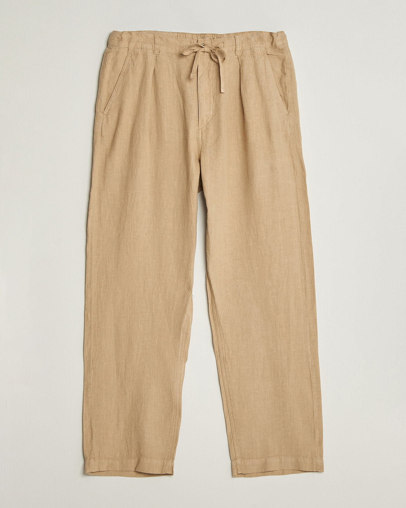 Mies | Housut | Polo Ralph Lauren | Easy Fit Pleated Trousers Coastal Beige