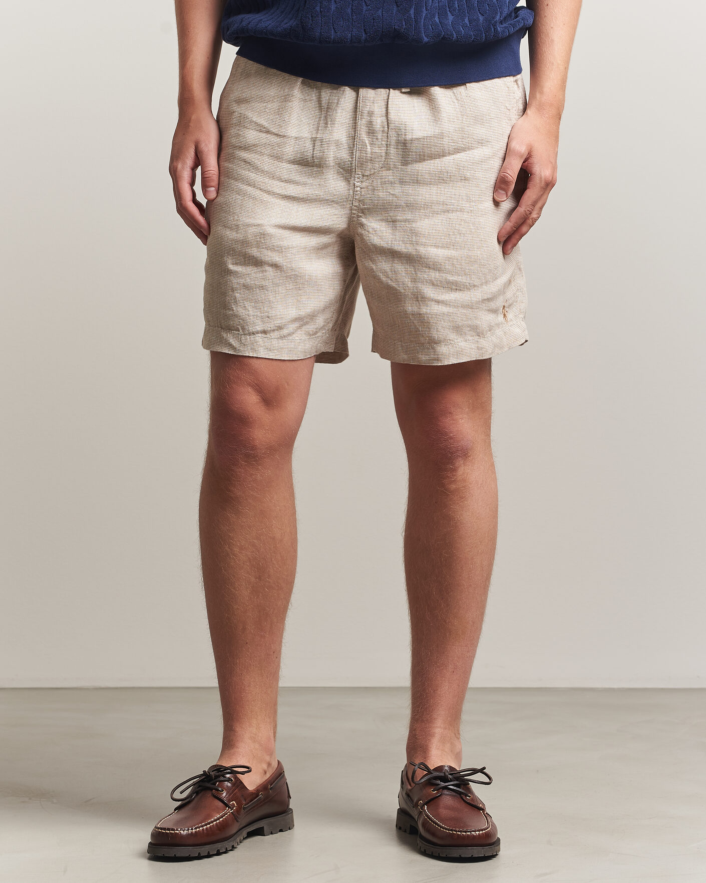 Mies | Shortsit | Polo Ralph Lauren | Woven Linen Shorts Coastal Beige White
