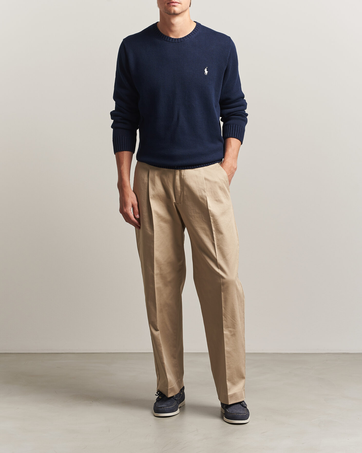Mies | Puserot | Polo Ralph Lauren | Cotton Crew Neck Pullover Hunter Navy