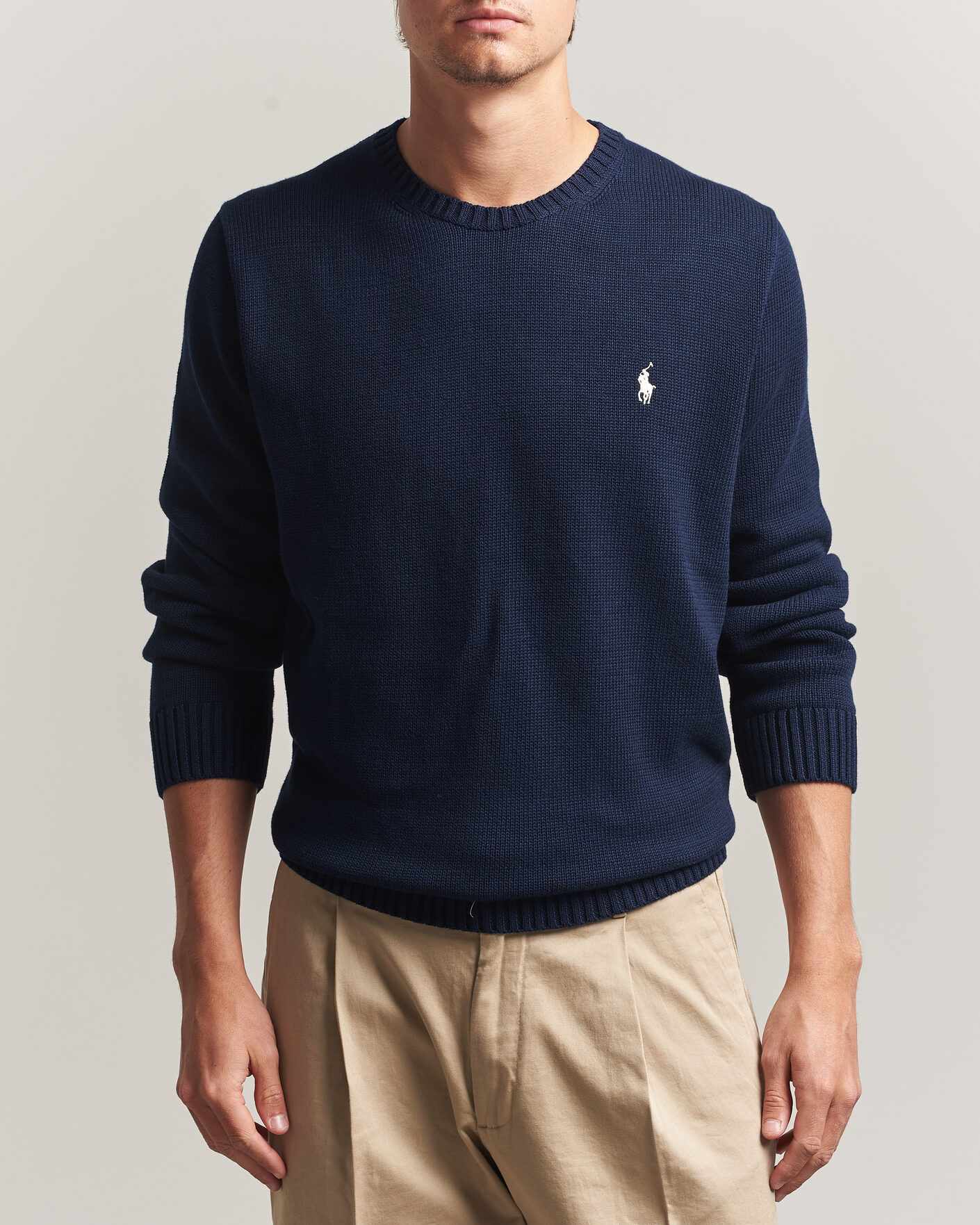 Mies | Puserot | Polo Ralph Lauren | Cotton Crew Neck Sweater Hunter Navy