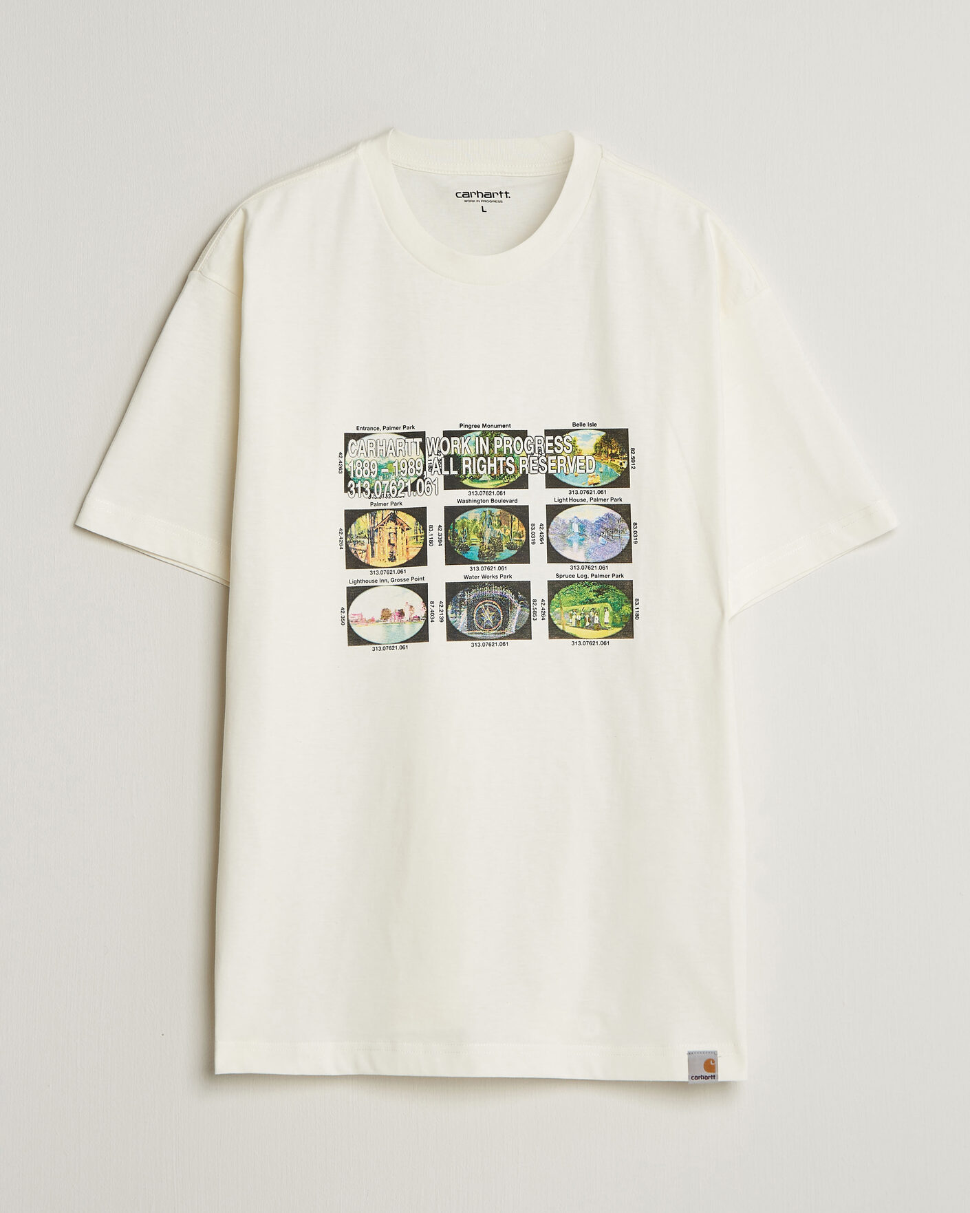Mies | T-paidat | Carhartt WIP | Coordinates Printed T-Shirt Wax