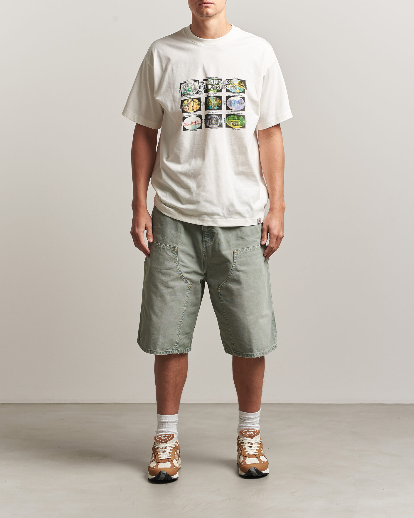 Mies | T-paidat | Carhartt WIP | Coordinates Printed T-Shirt Wax
