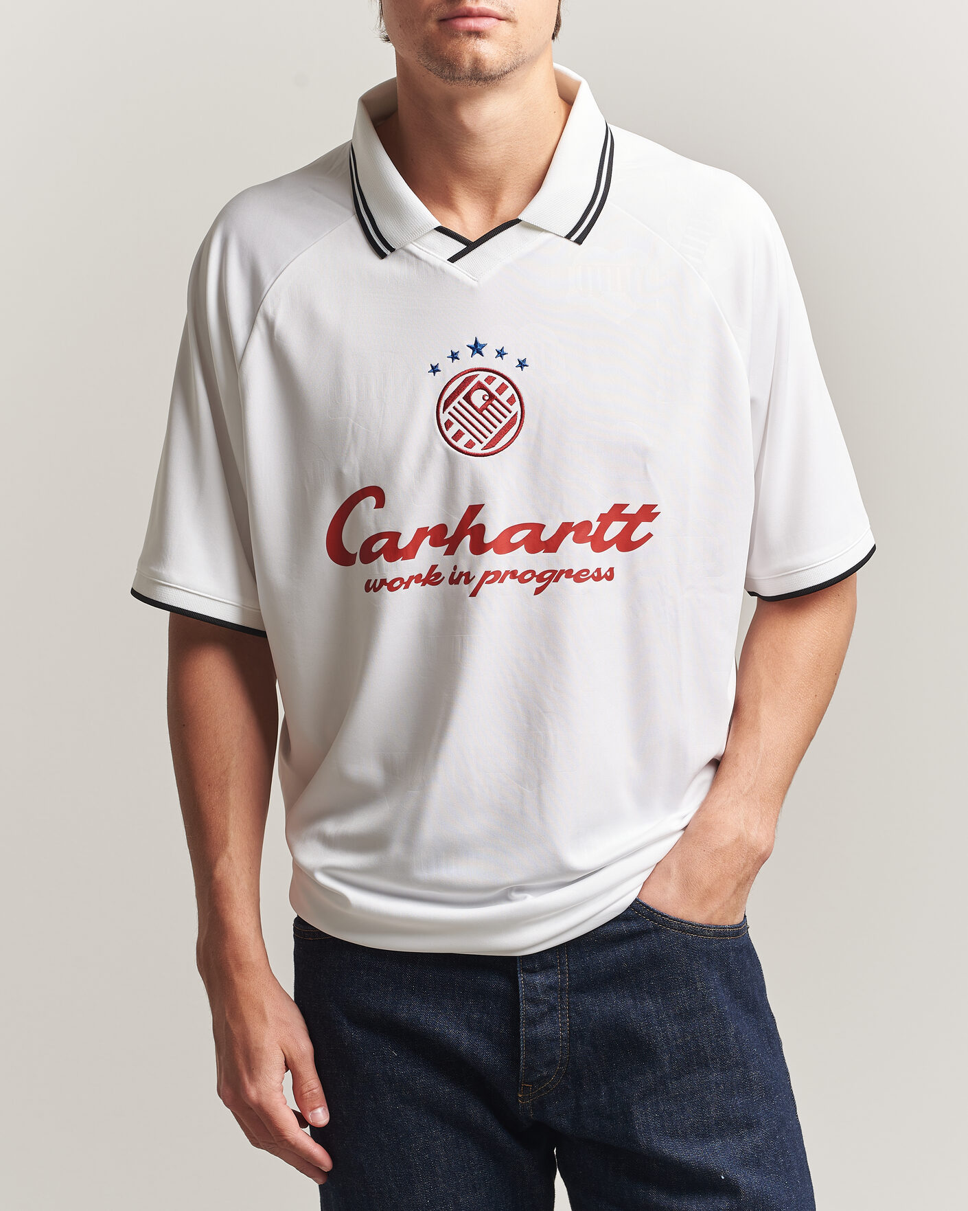Mies | T-paidat | Carhartt WIP | Terrace Football T-Shirt White