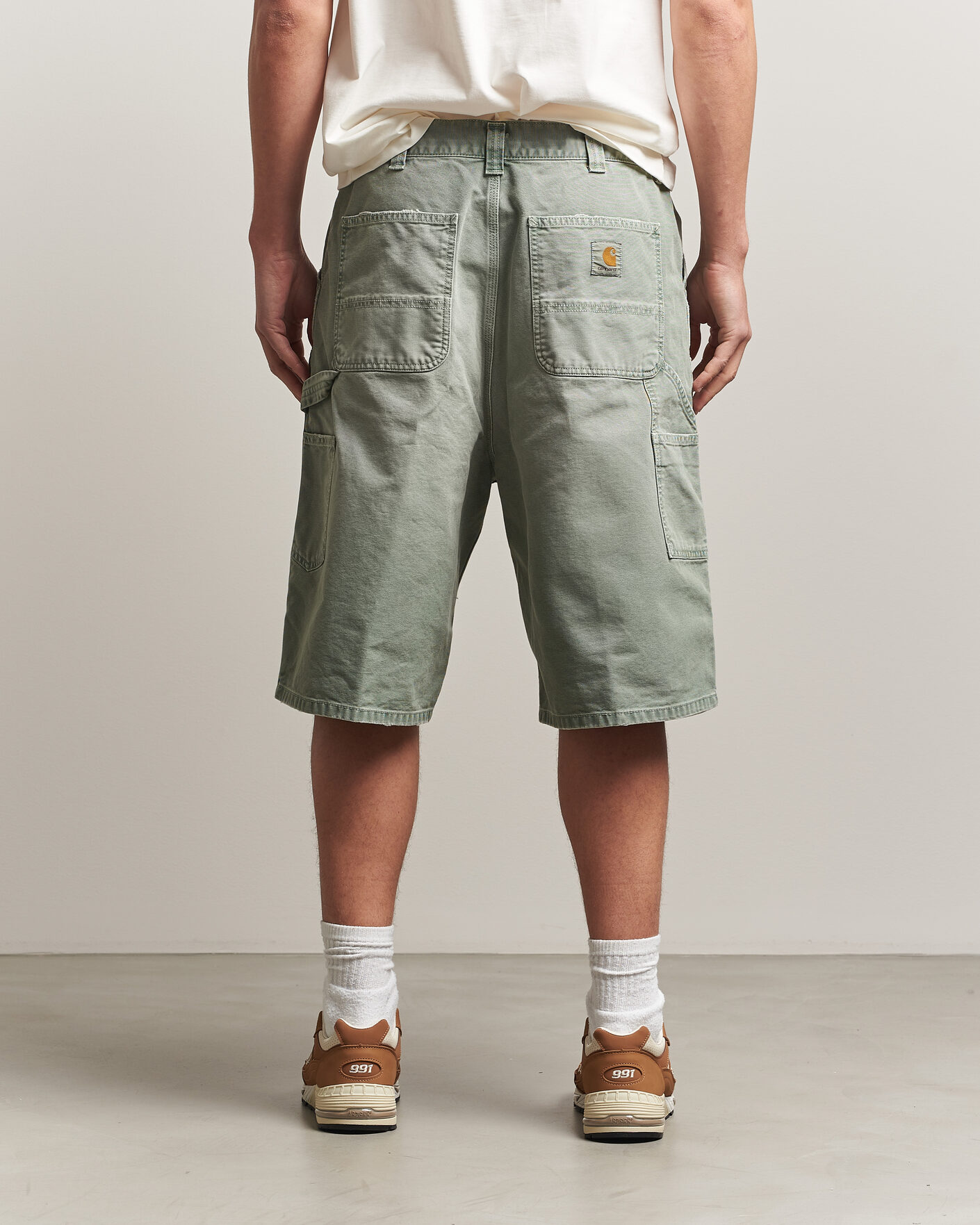 Mies | Shortsit | Carhartt WIP | OG Dearborn Canvas Double Knee Shorts Shady Green