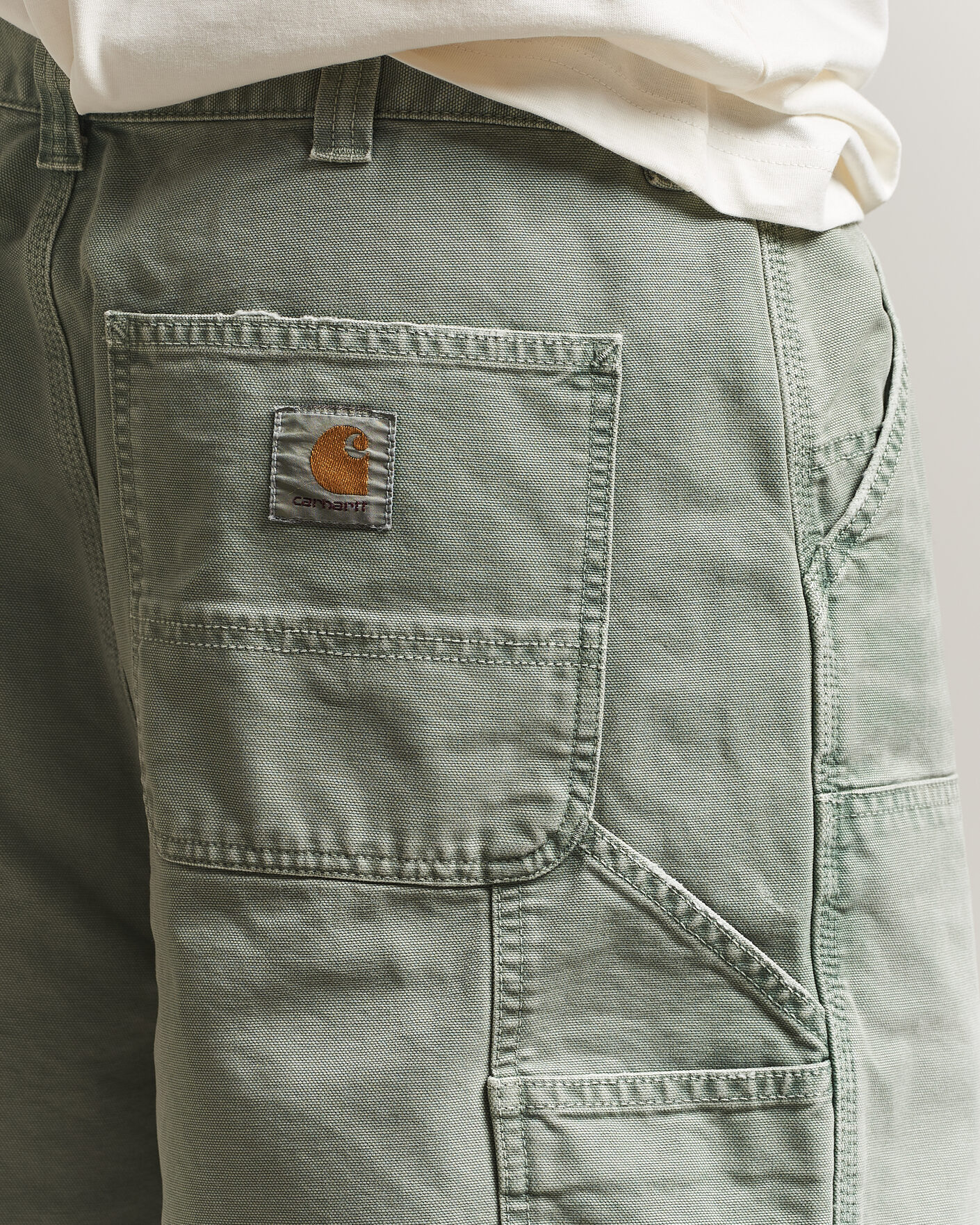 Mies | Shortsit | Carhartt WIP | OG Dearborn Canvas Double Knee Shorts Shady Green